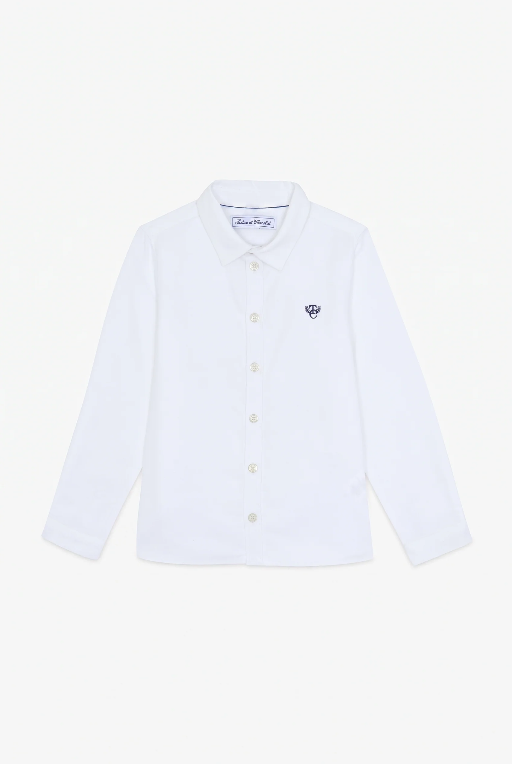 Chemise - Blanc coton - Image 2