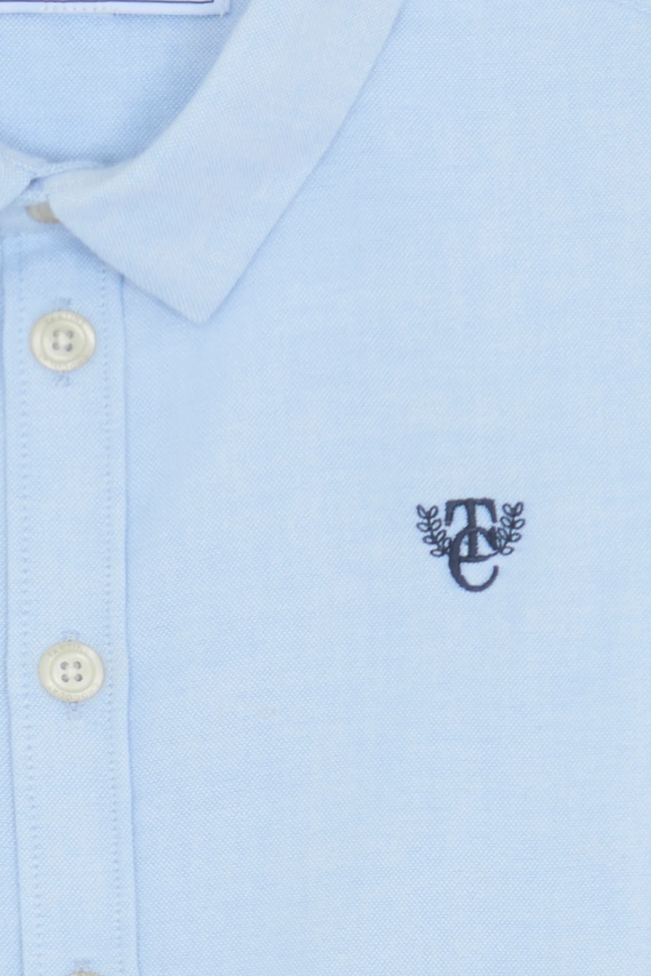 Chemise - Bleu Horizon coton broderies bleu marine - Image 3