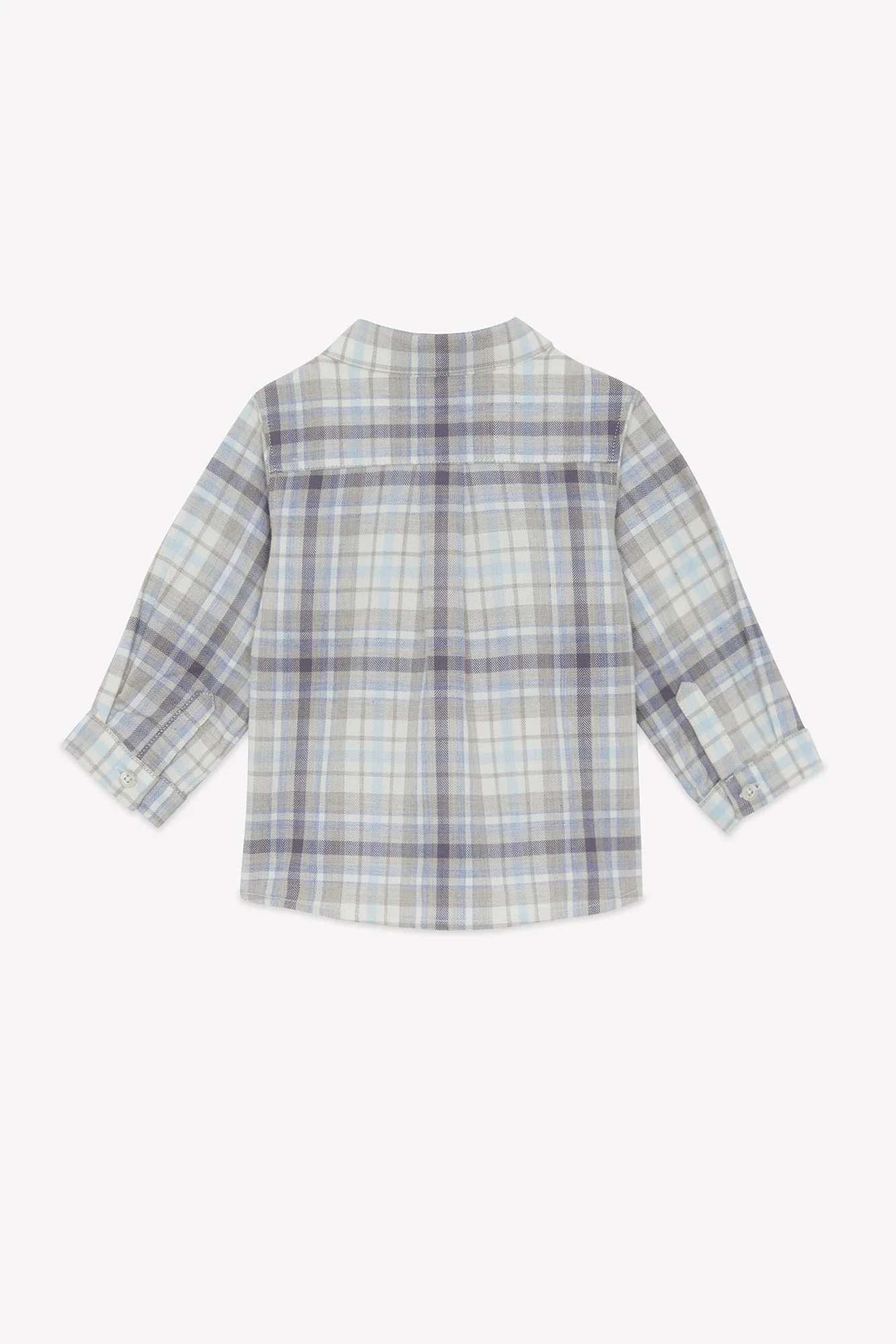 Chemise - Moka coton carreaux - Image 2