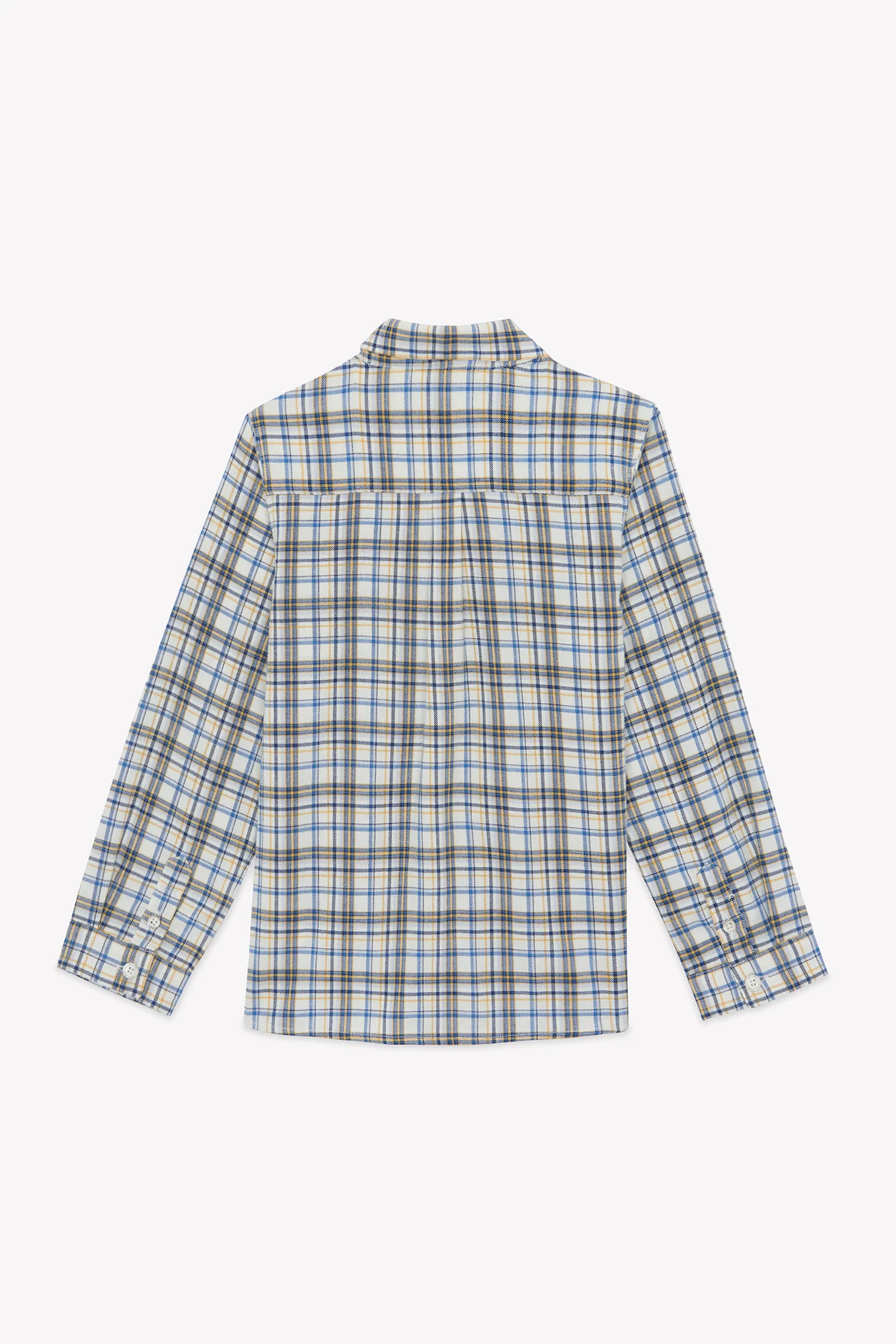 Chemise - Ecru coton broderie carreaux - Image 2