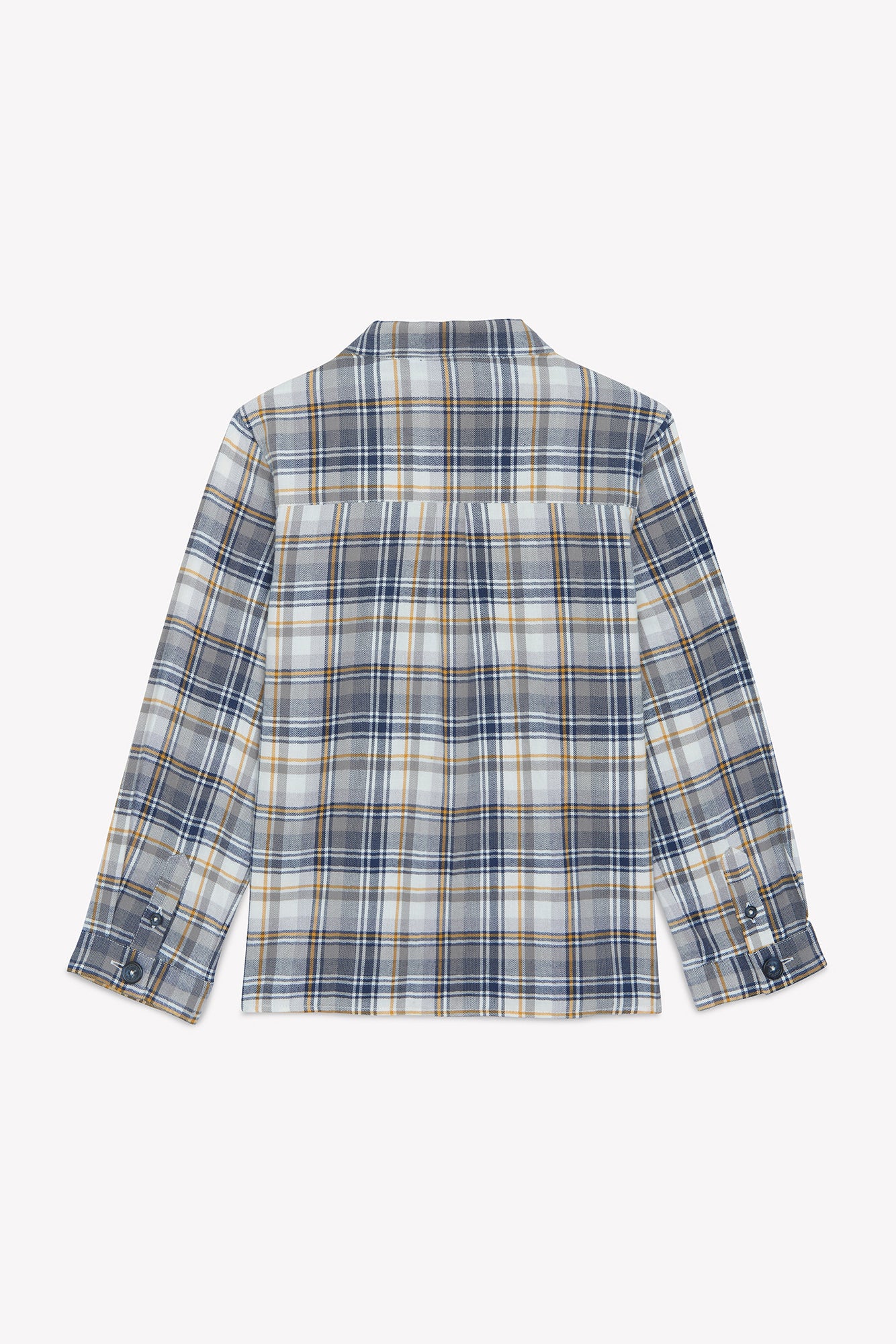 Chemise - Indigo coton carreaux - Image 5