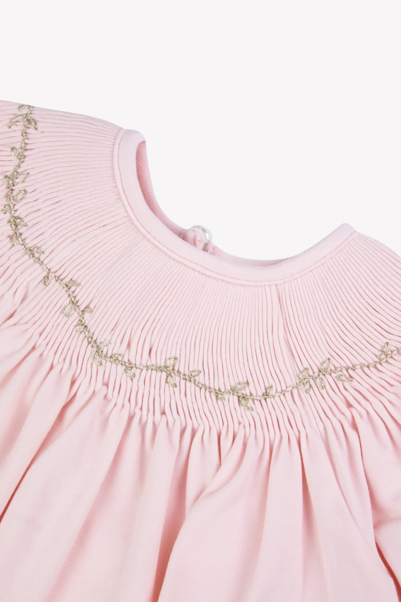 Blouse - Rose pâle à smocks - Image 6