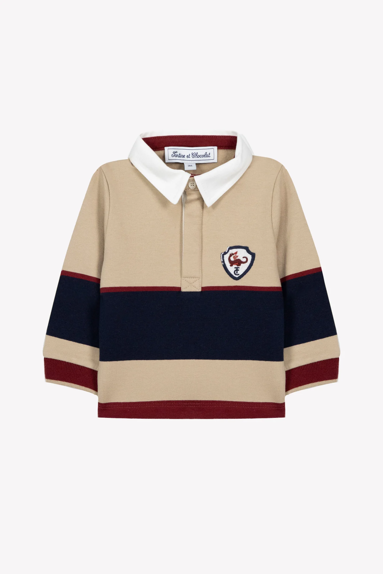 Polo - Sable col pointu écusson brodé - Image 2