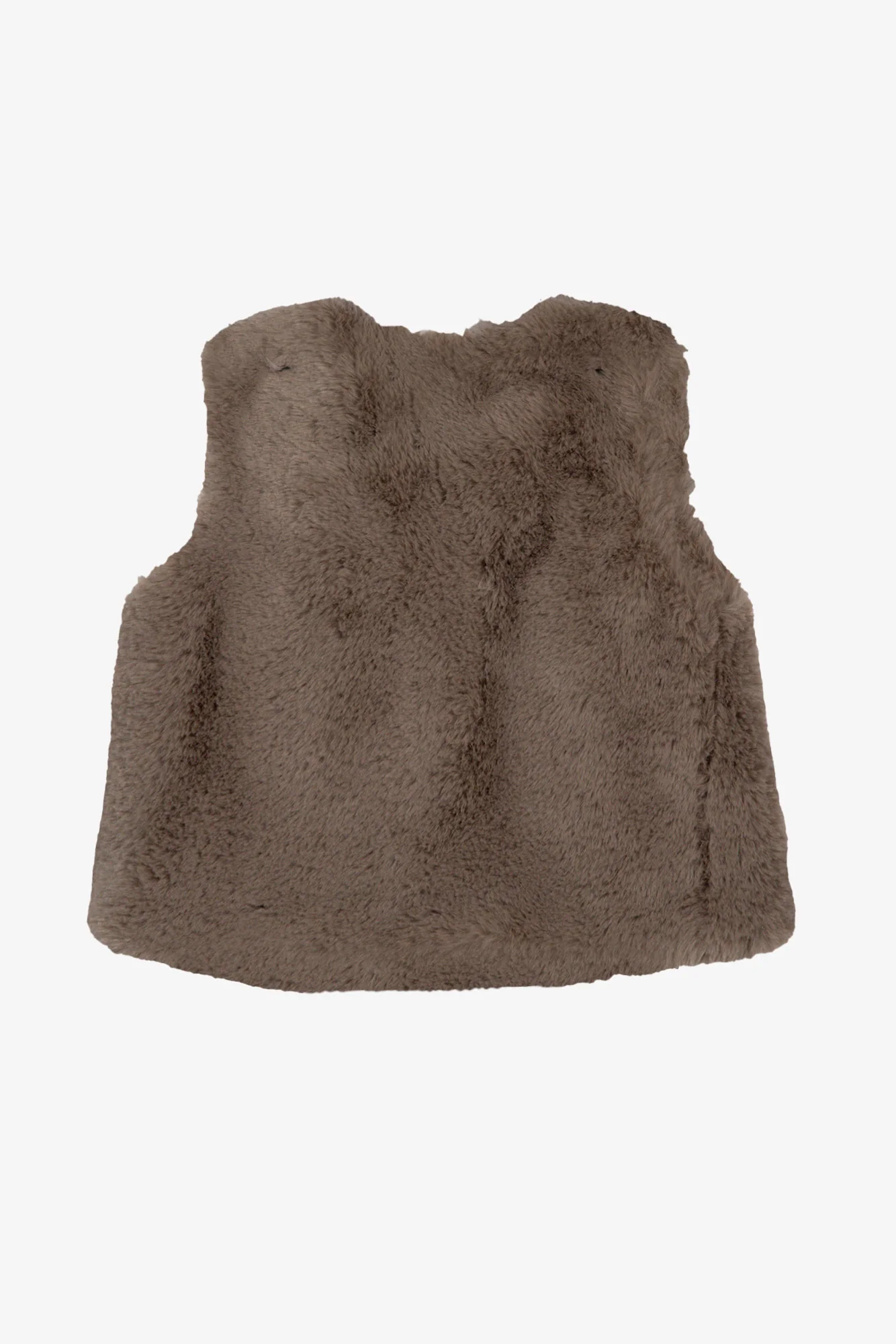 Gilet - Beige moyen imitation fourrure - Image 4