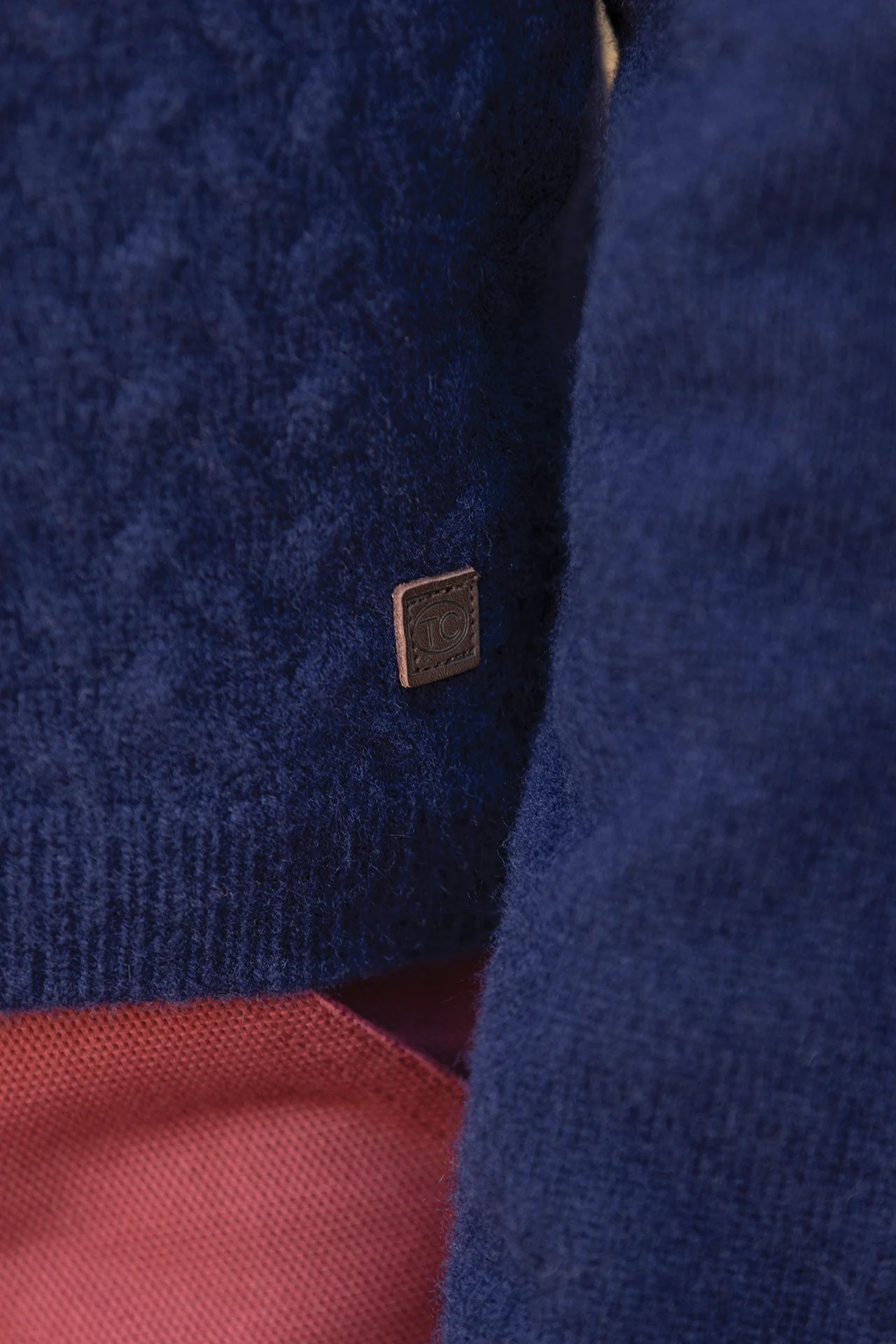 Pull - Marine laine maille tréssée - Image 2