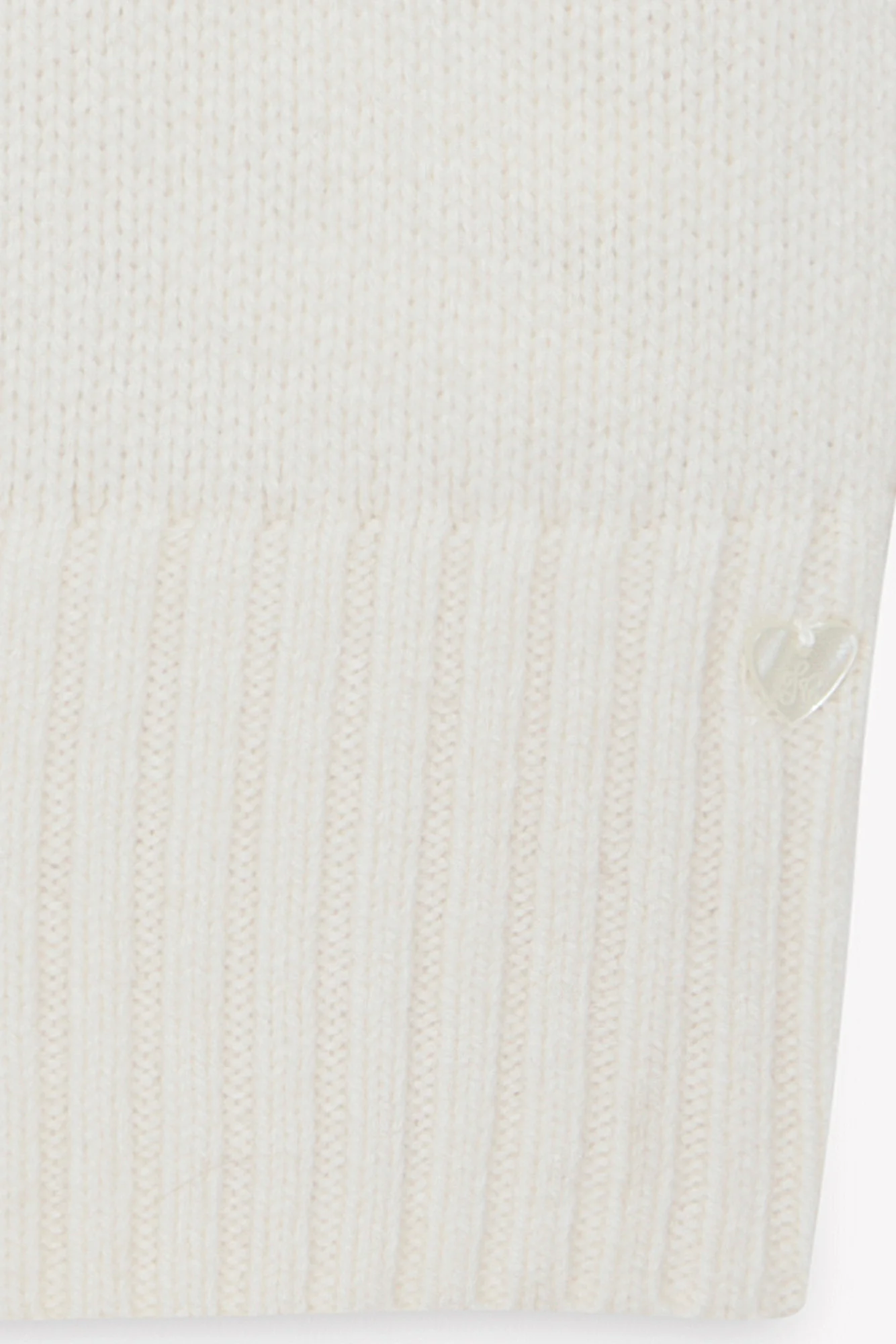 Pull - Ecru laine broderies fleurs - Image 6