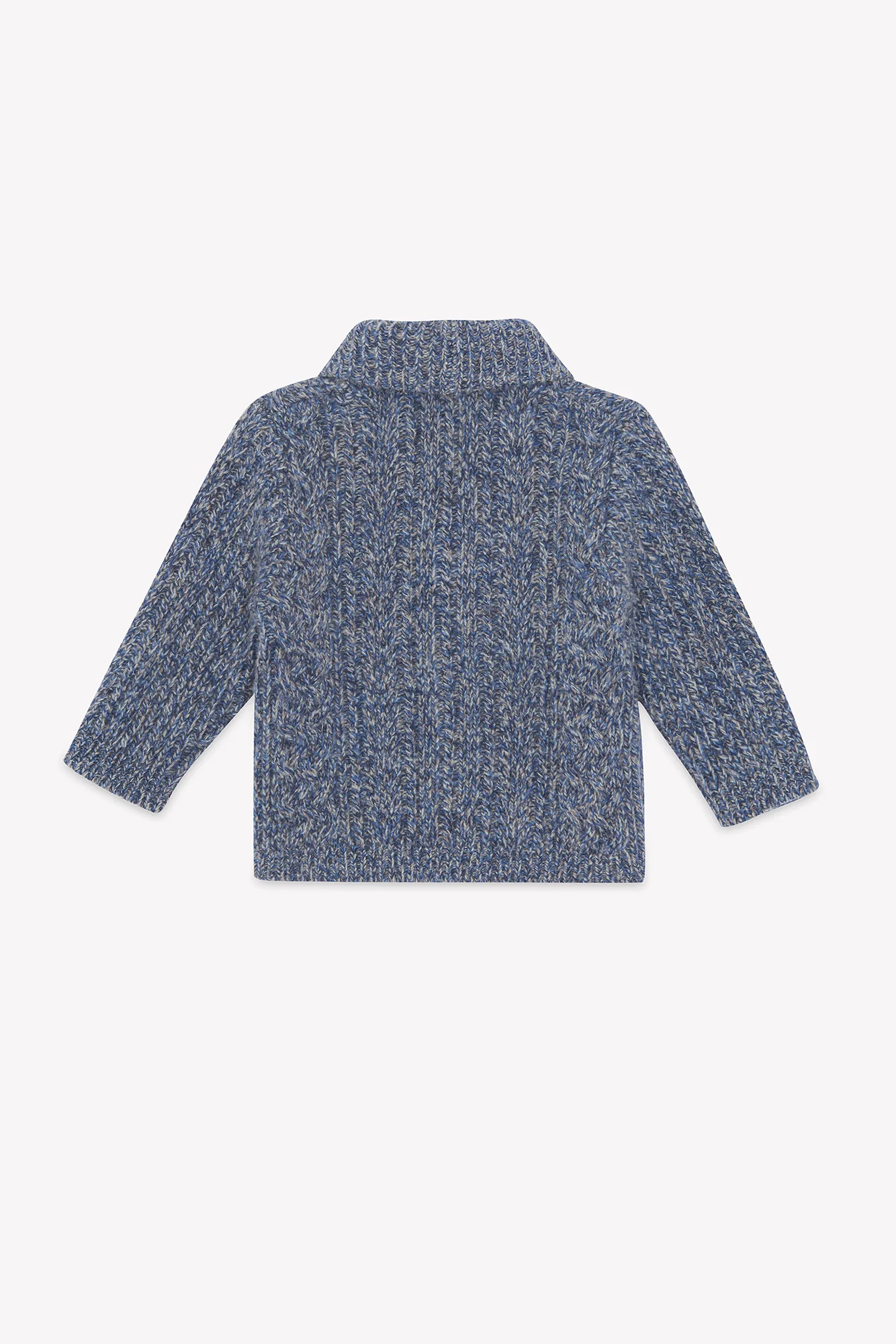 Cardigan - Indigo laine maille torsadée - Image 2
