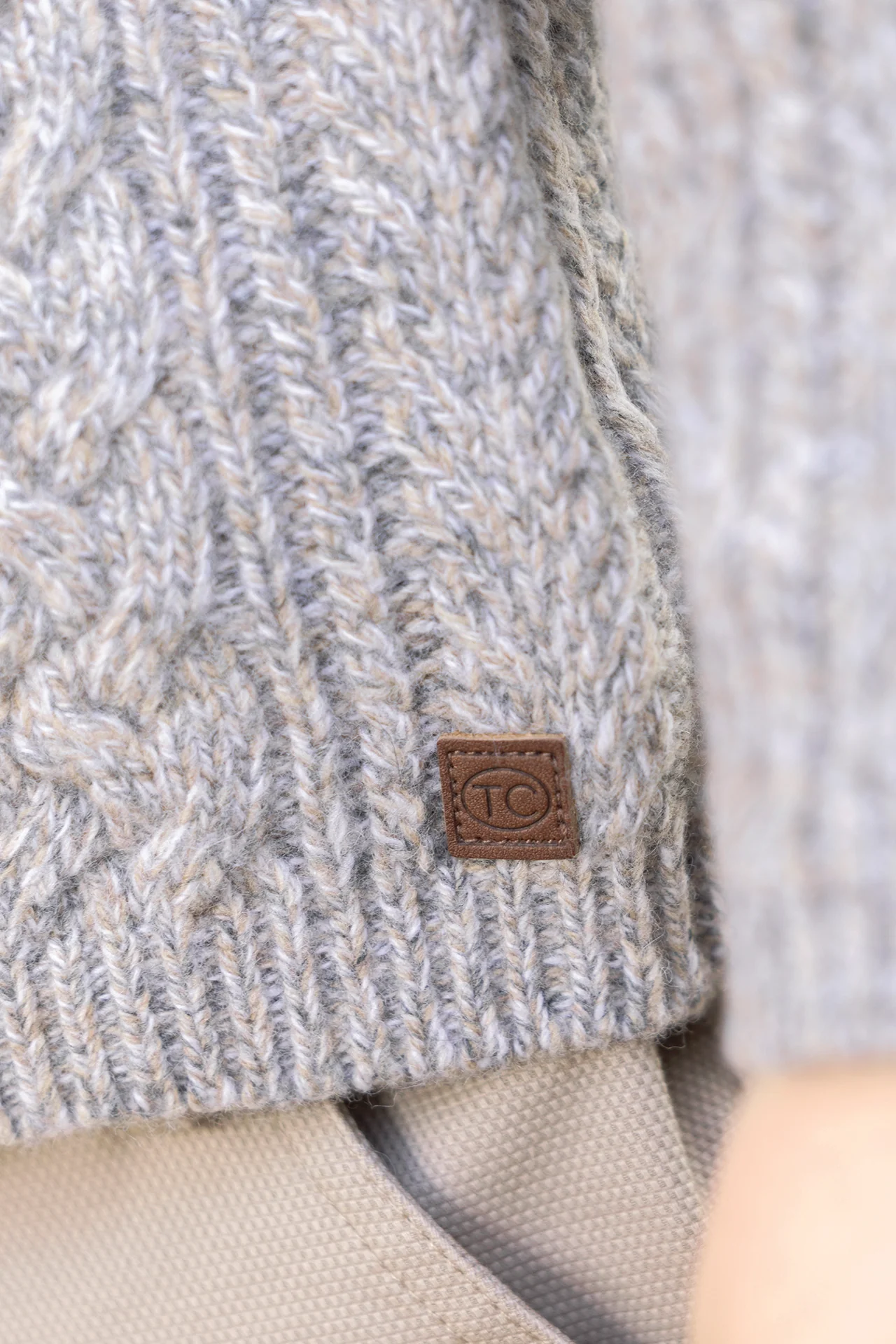 Cardigan - Moka laine maille torsadée - Image 3