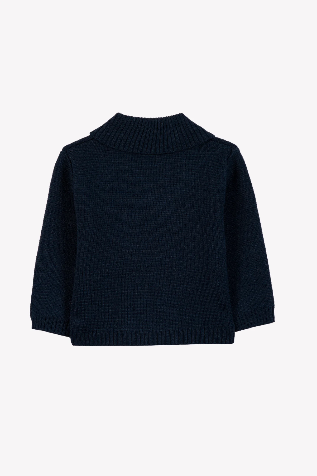 Cardigan - Marine laine maille tricot - Image 5