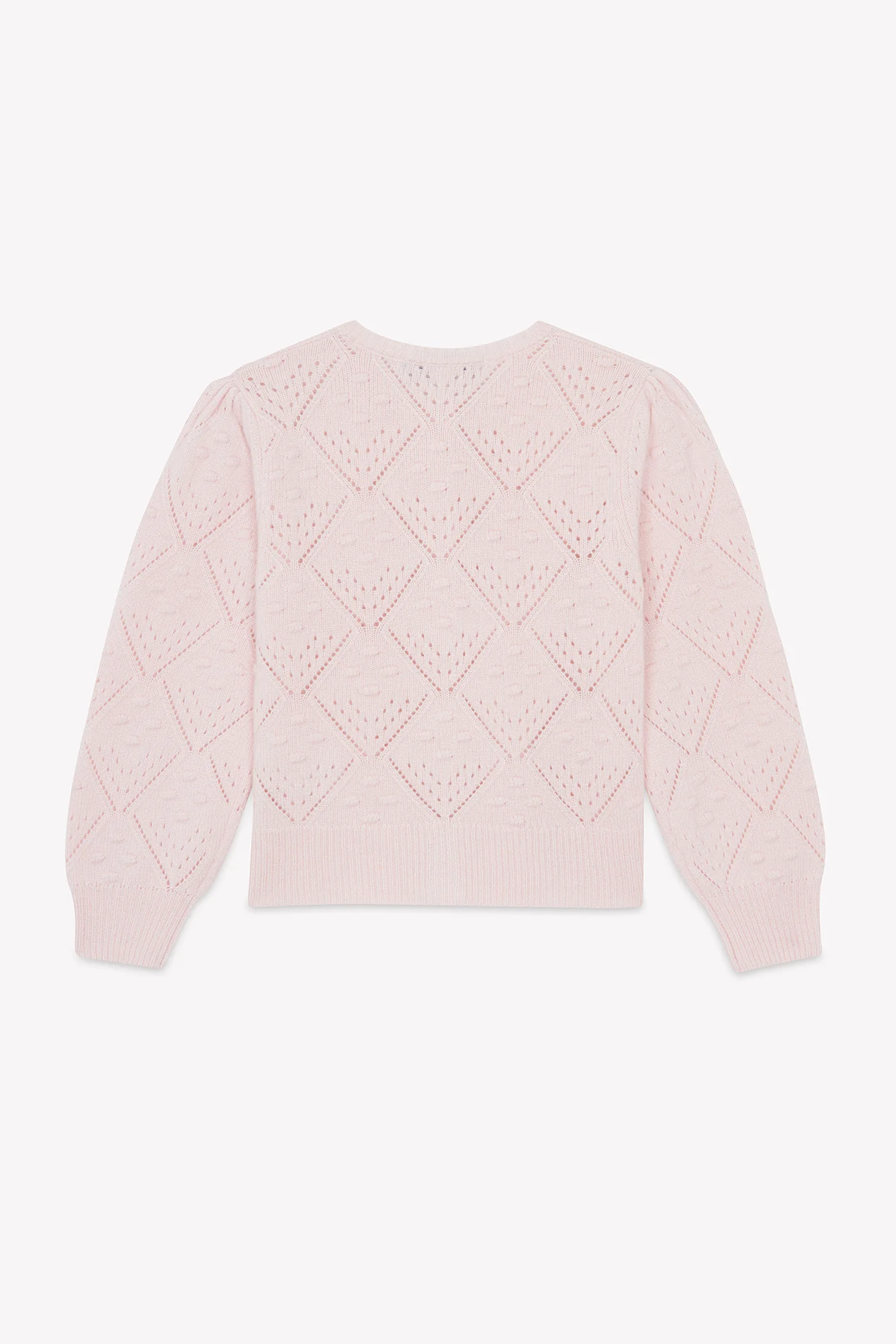 Cardigan - Rosée laine maille ajourée - Image 4