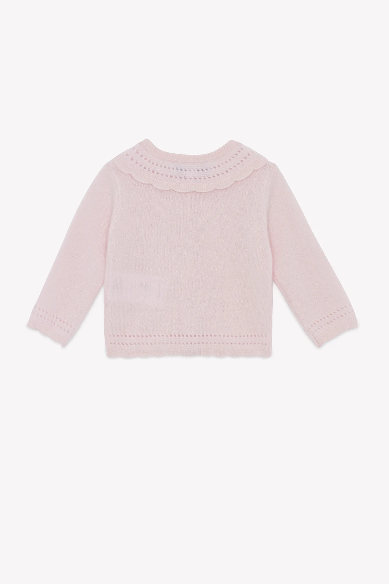 Cardigan - Rosée cachemire col rond festonné - Image 2