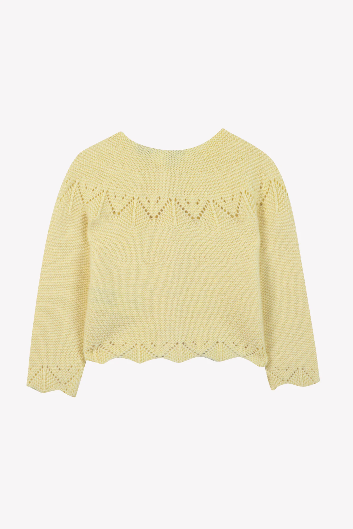 Cardigan - Mimosa laine maille ajourée - Image 2