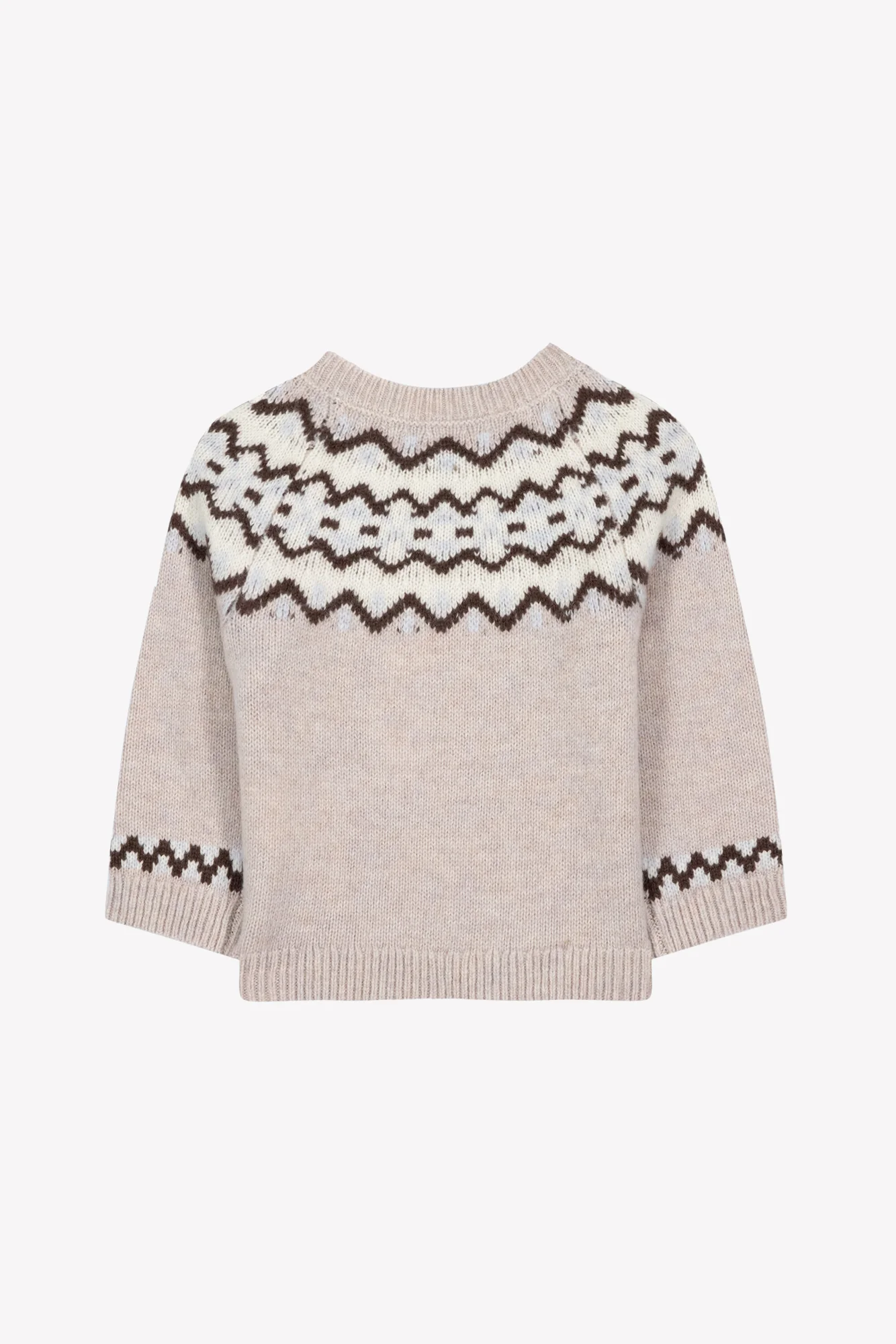 Pull - Moka laine laine jacquard - Image 5