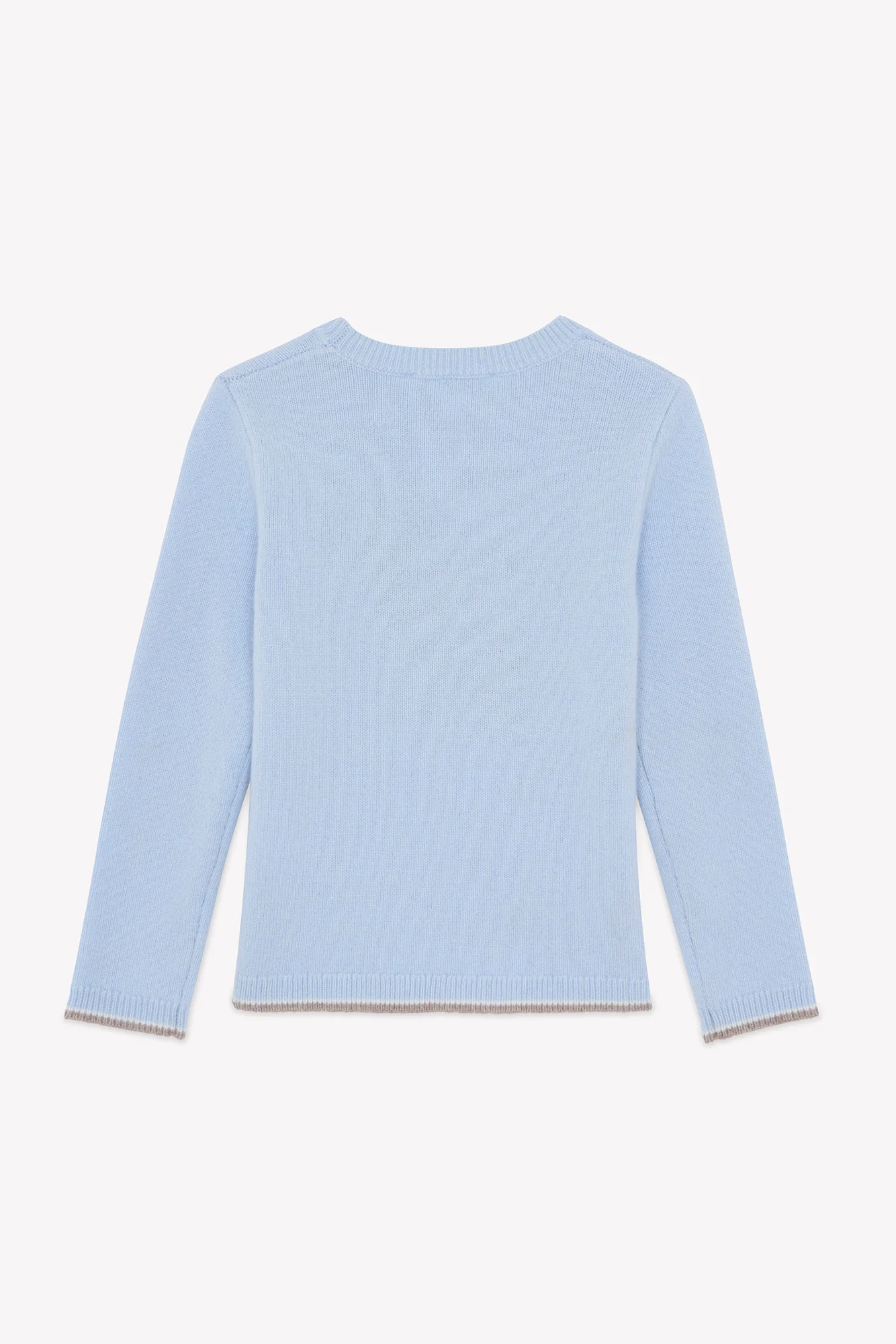 Pull - Bleu Horizon laine broderie chien - Image 3