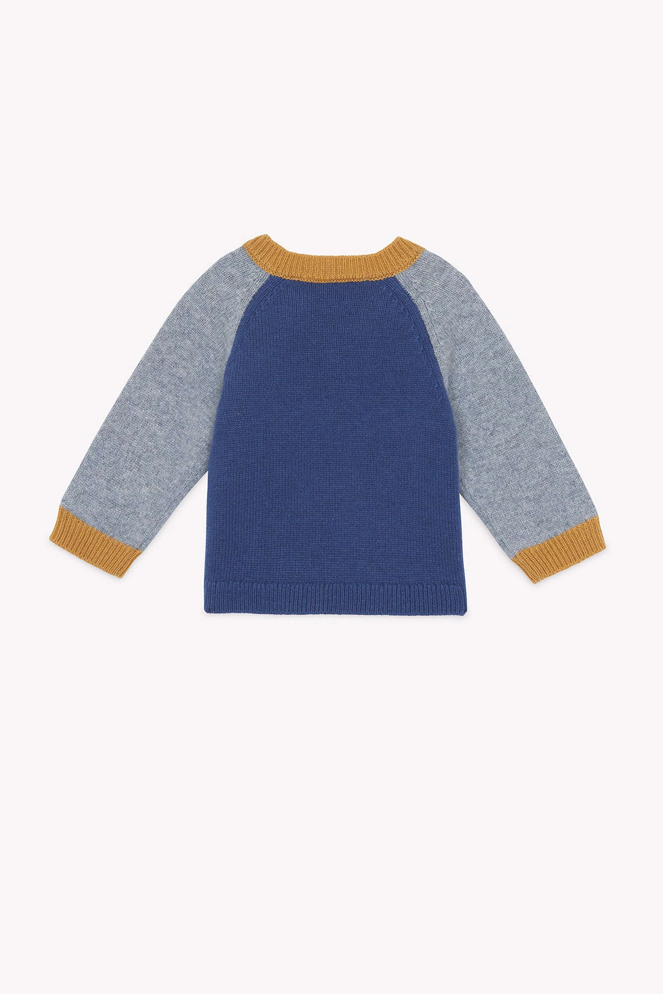 Pull - Navy laine boutons - Image 2