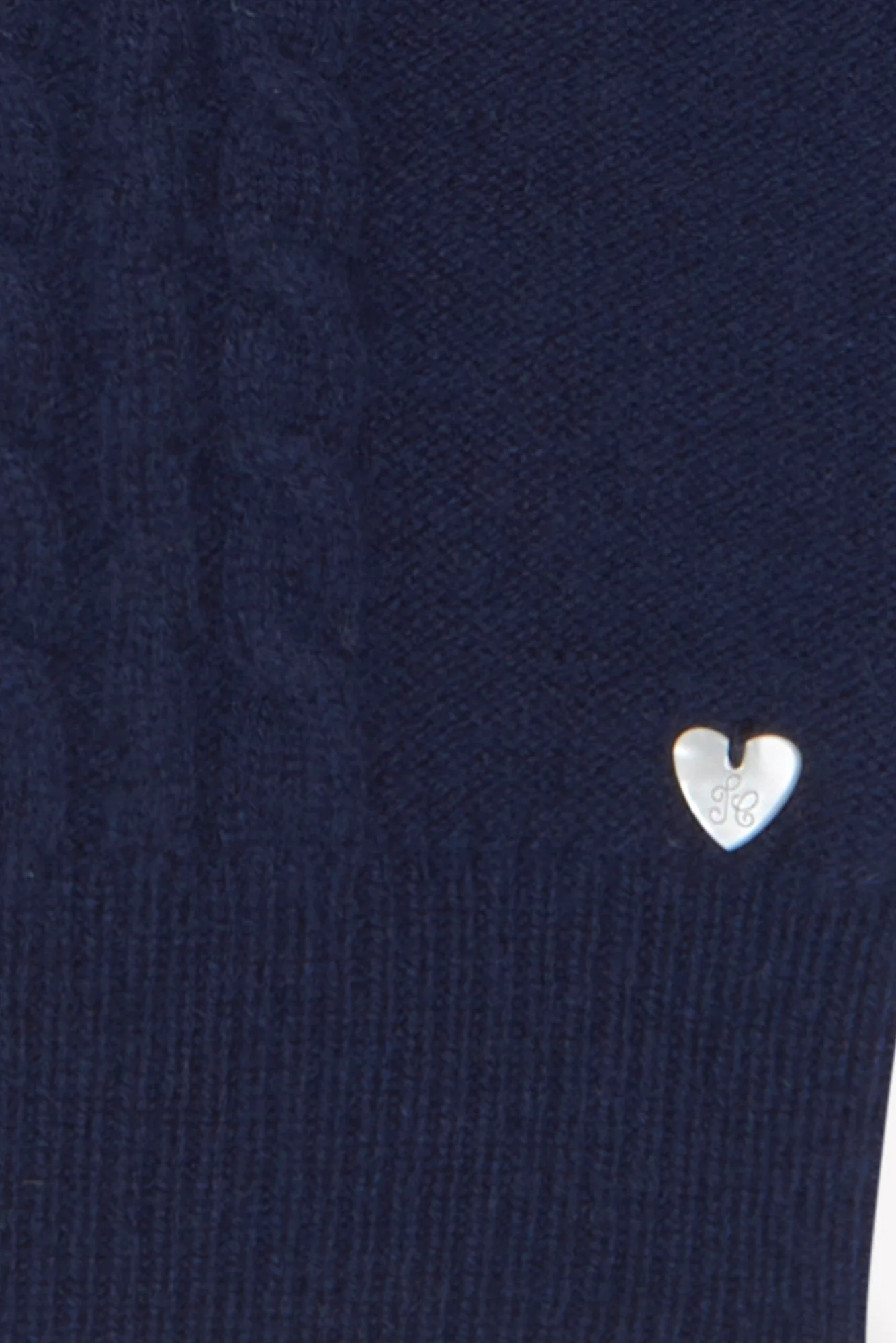 Pull - Marine laine col dentelle - Image 5
