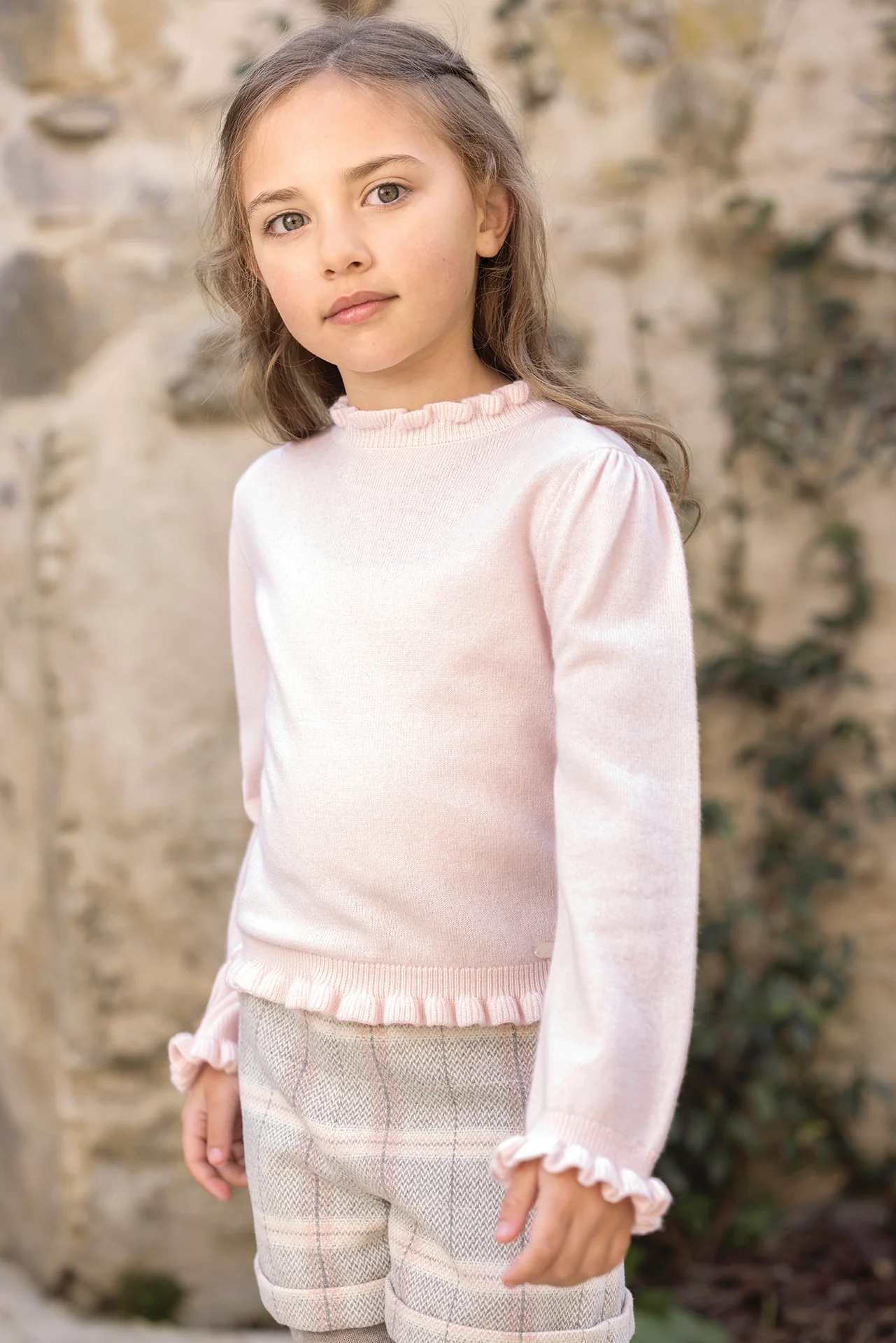 Pull - Rosée laine col festonné