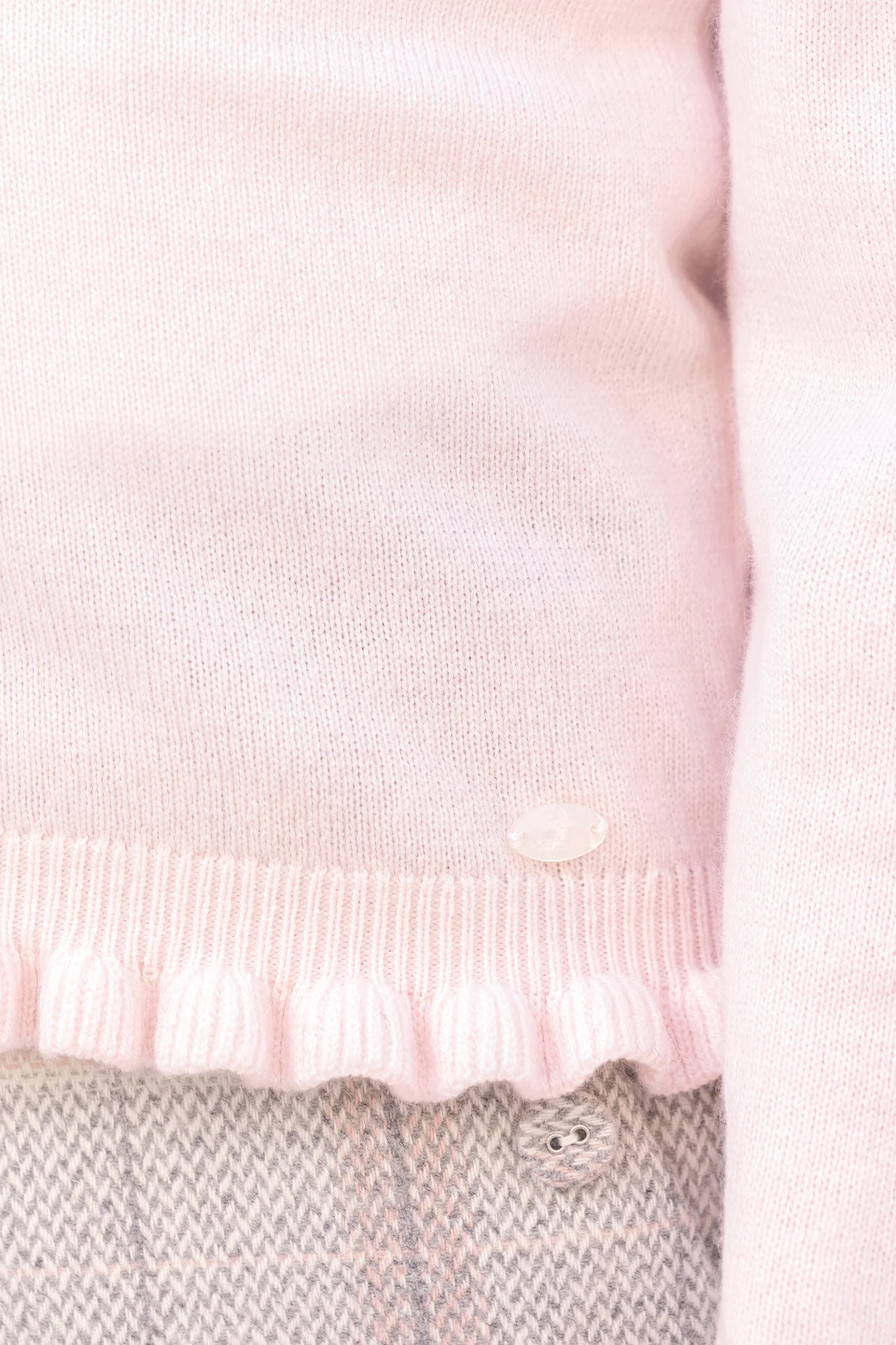 Pull - Rosée laine col festonné - Image 2