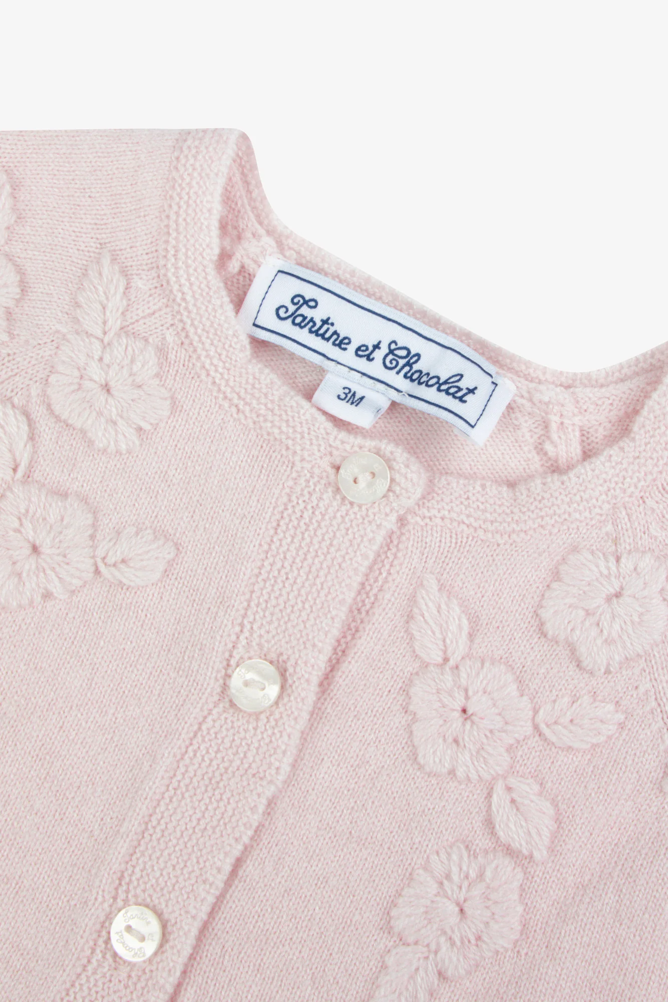 Cardigan - Rosée laine broderies fleurs - Image 6
