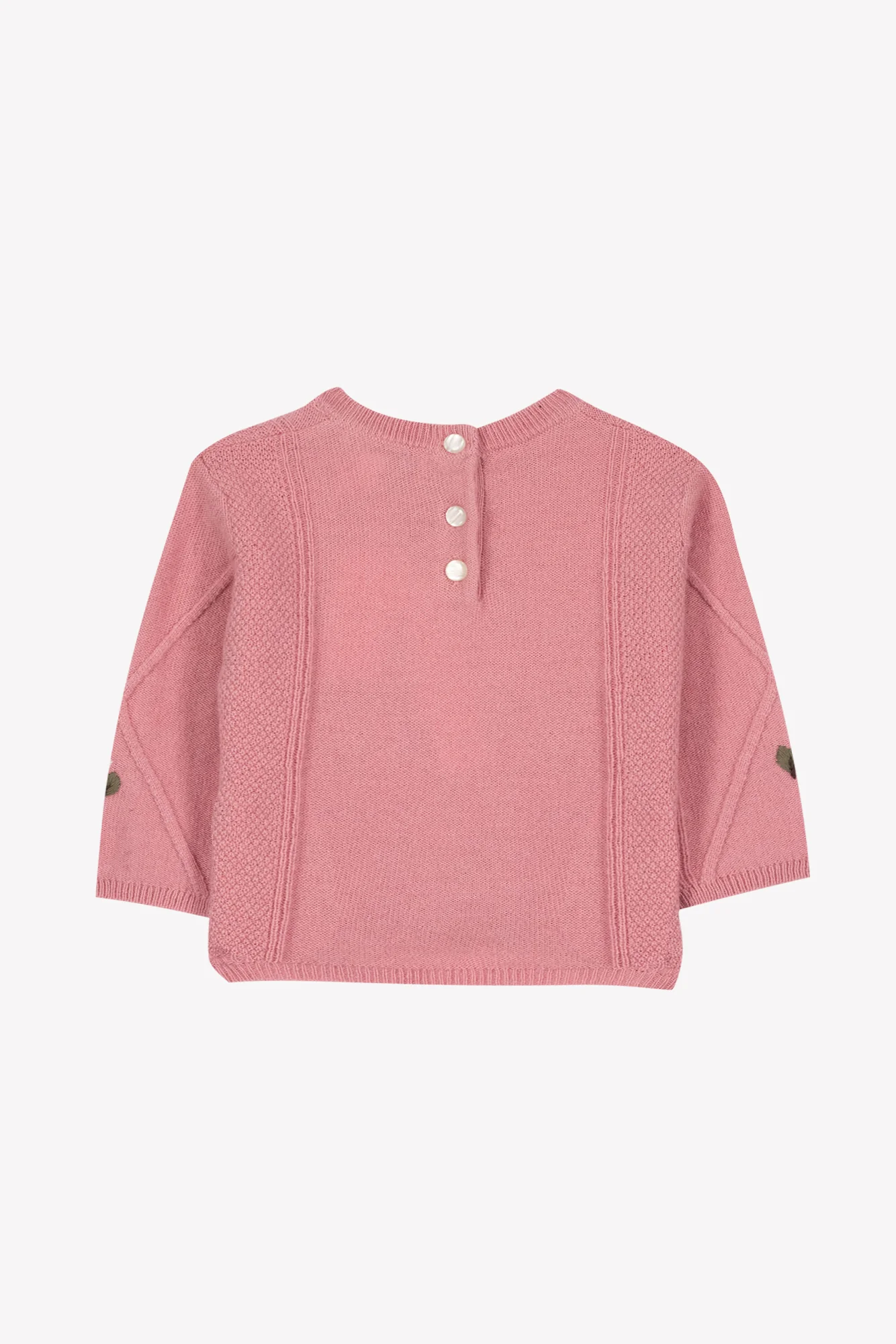 Pull - Blush laine broderie main - Image 5