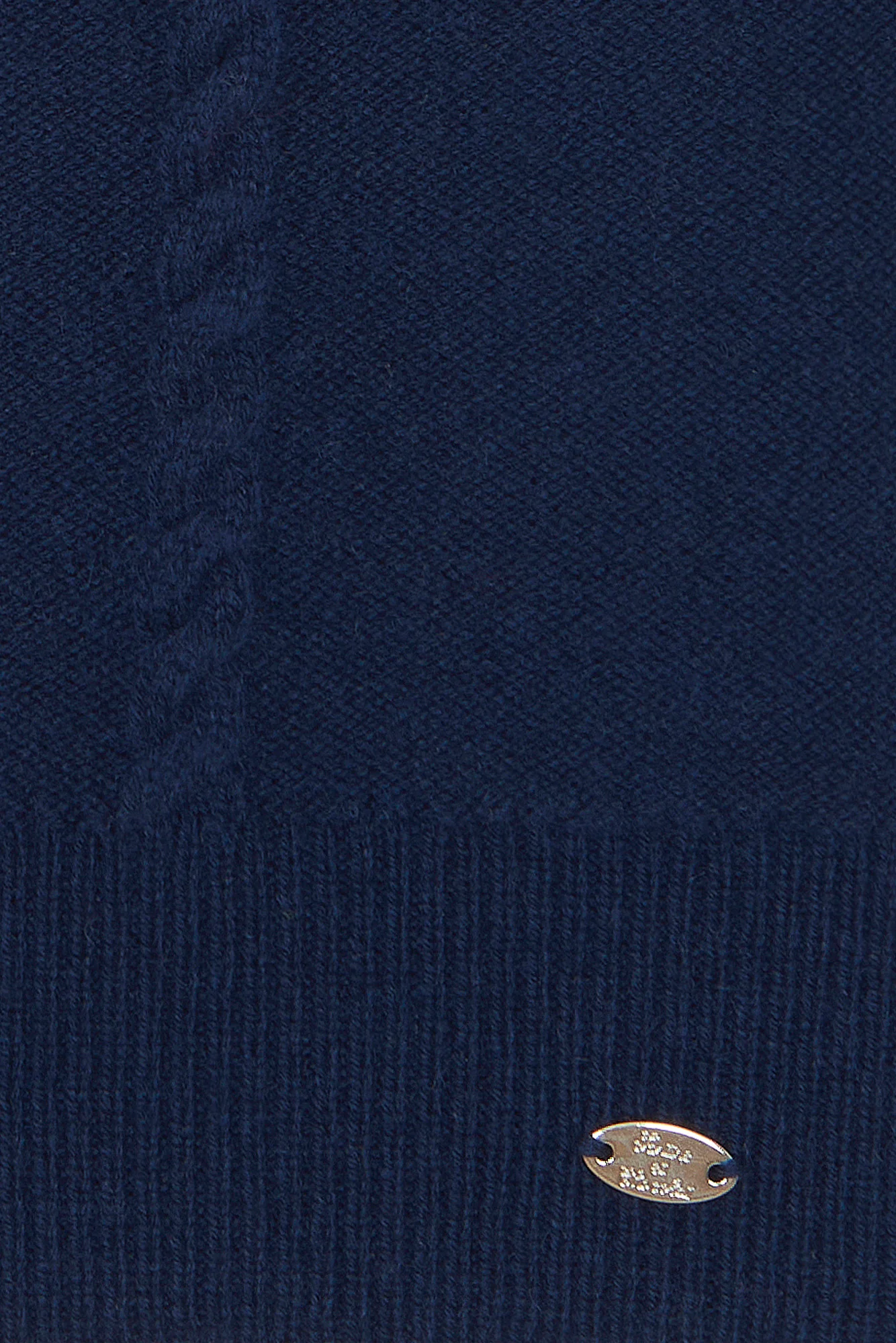 Pull - Marine laine maille tressée - Image 3