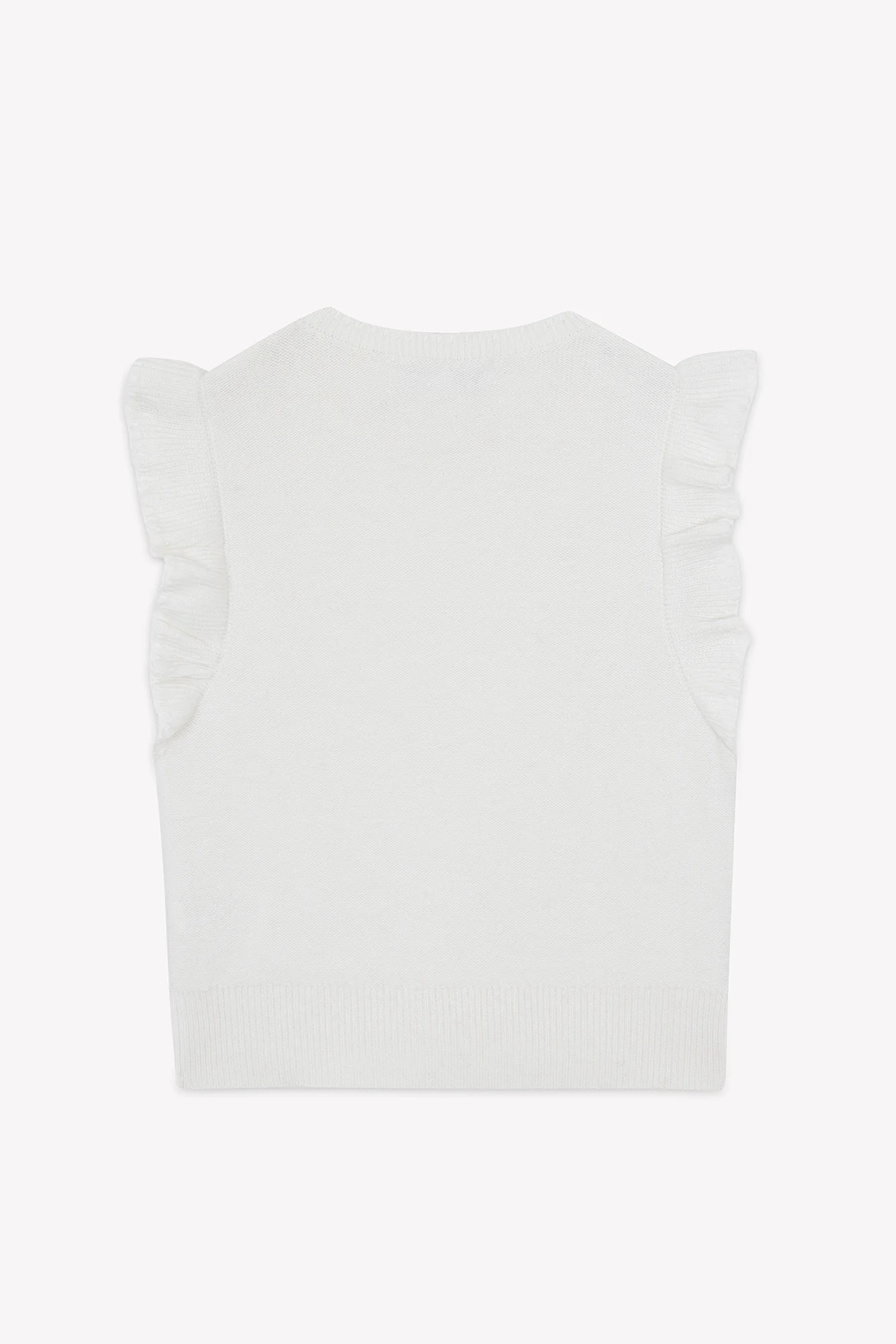 Pull - Ecru laine maille tressée - Image 5