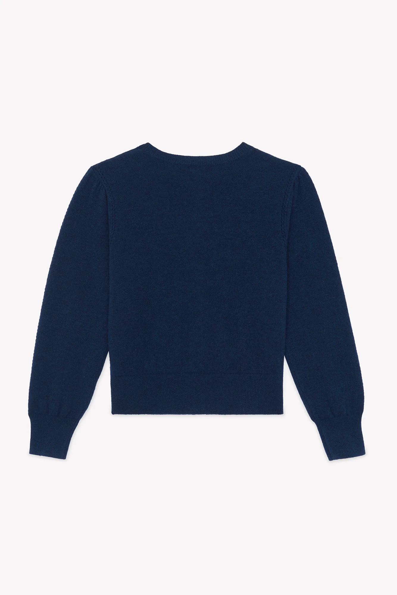 Cardigan - Marine laine nœuds - Image 5