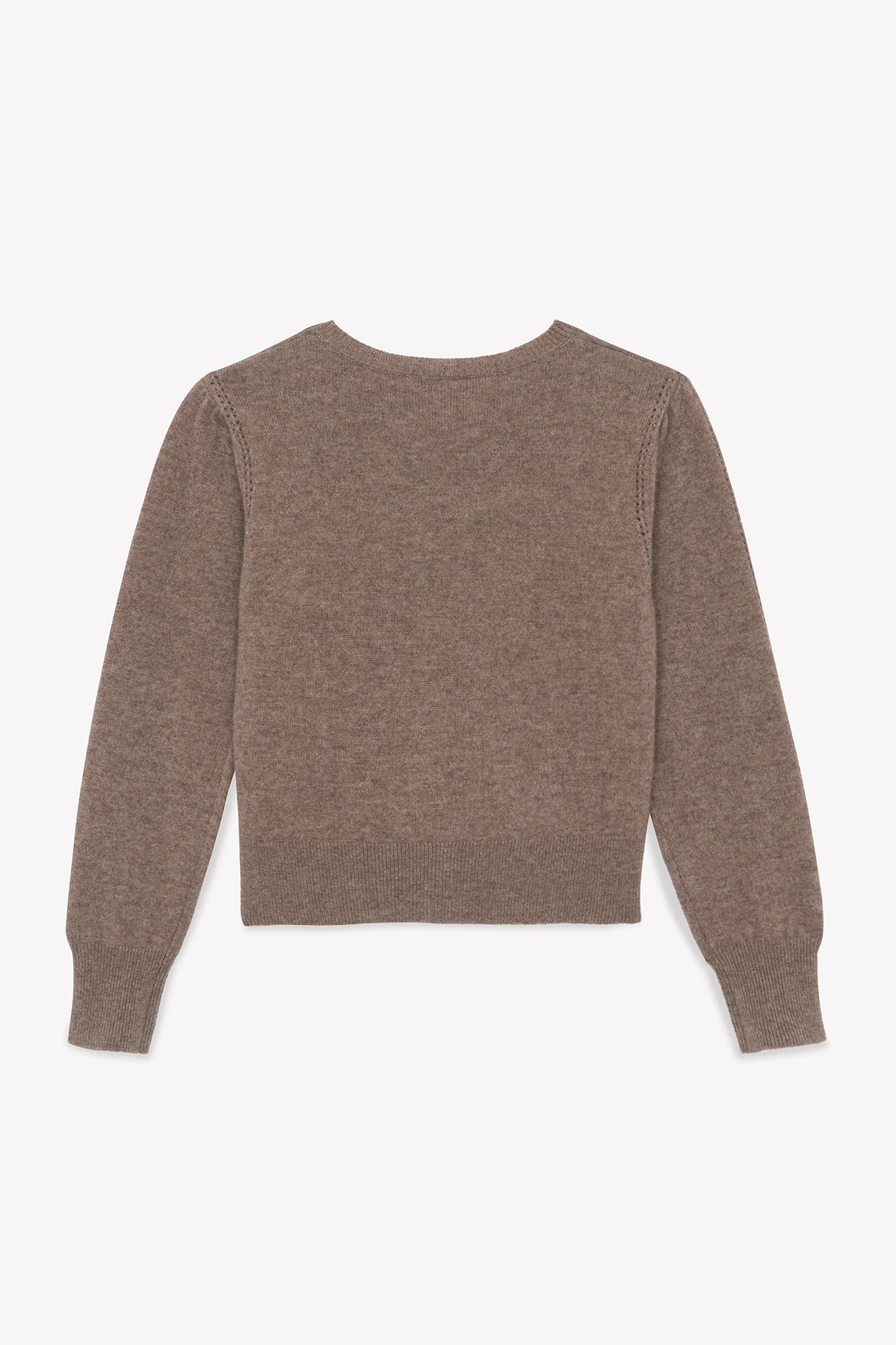 Cardigan - Beige moyen laine nœuds - Image 3
