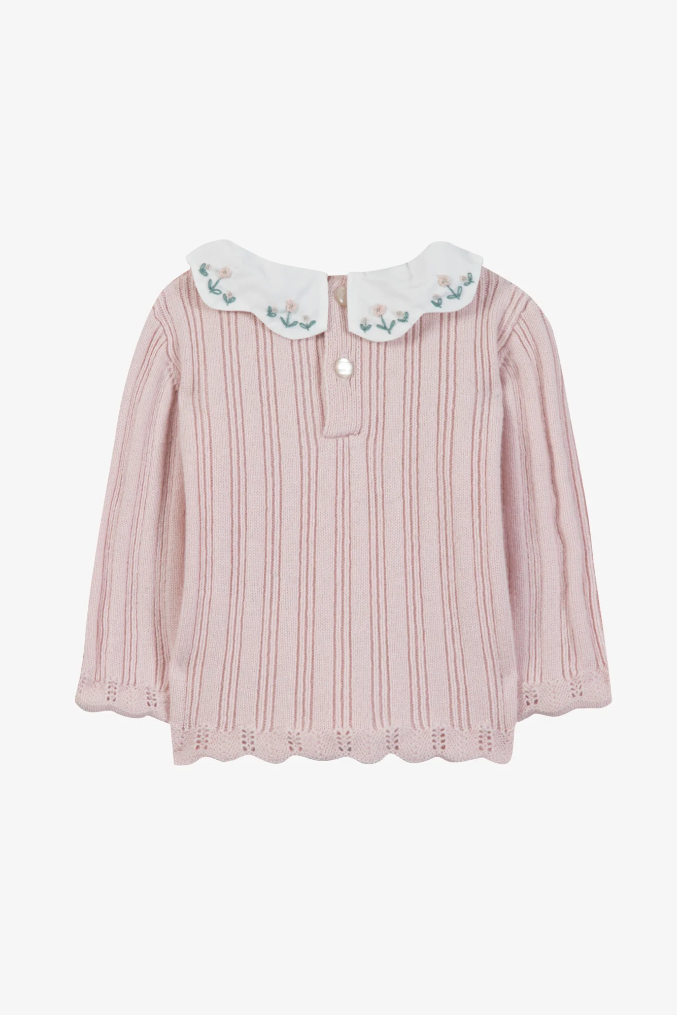 Pull - Rosée laine col claudine volanté - Image 2