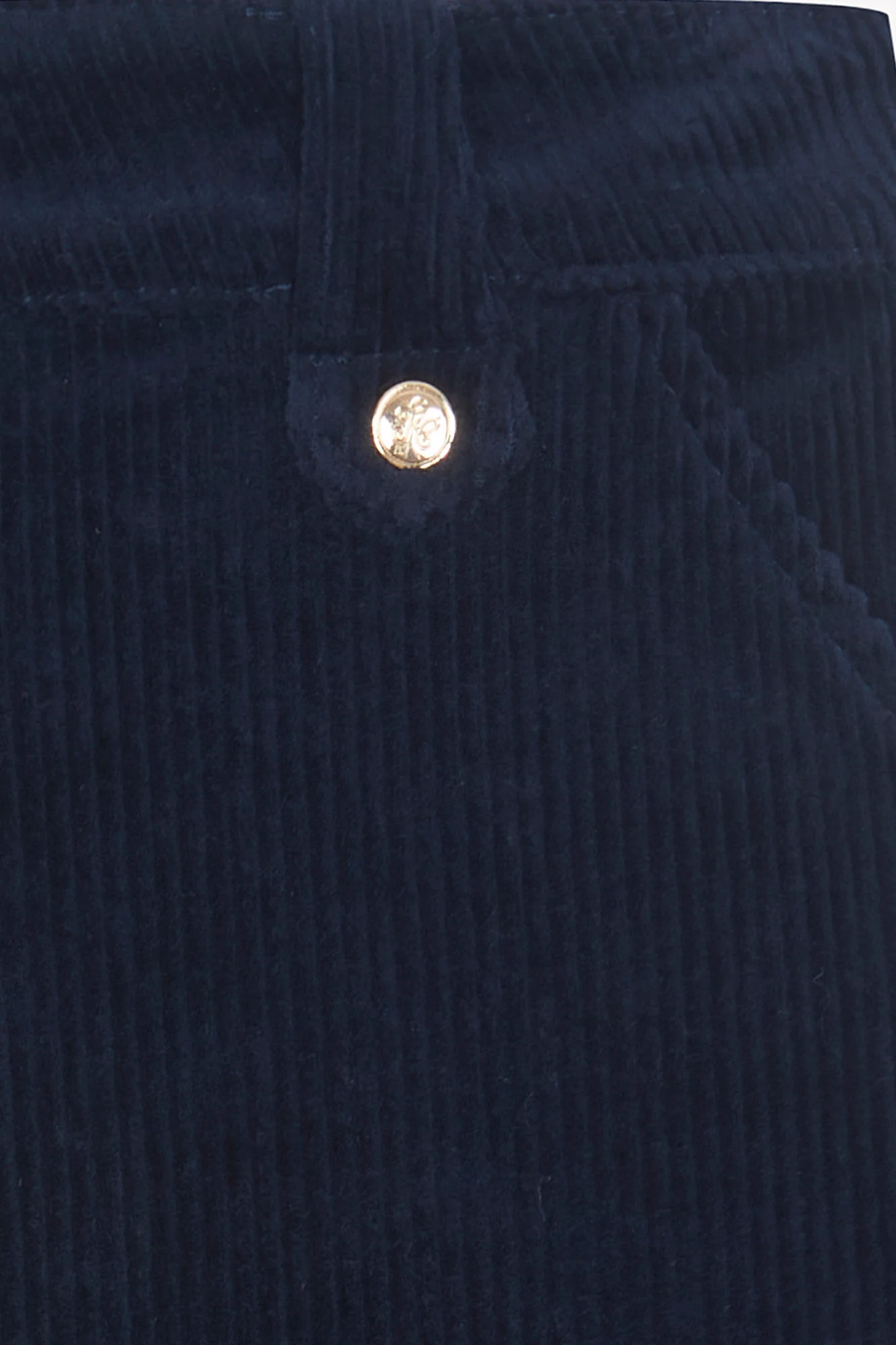 Pantalon - Marine velours côtelé - Image 3