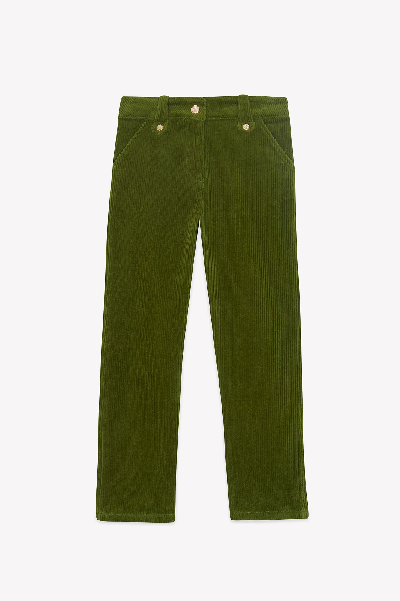 Pantalon - Olive velours côtelé - Image 5