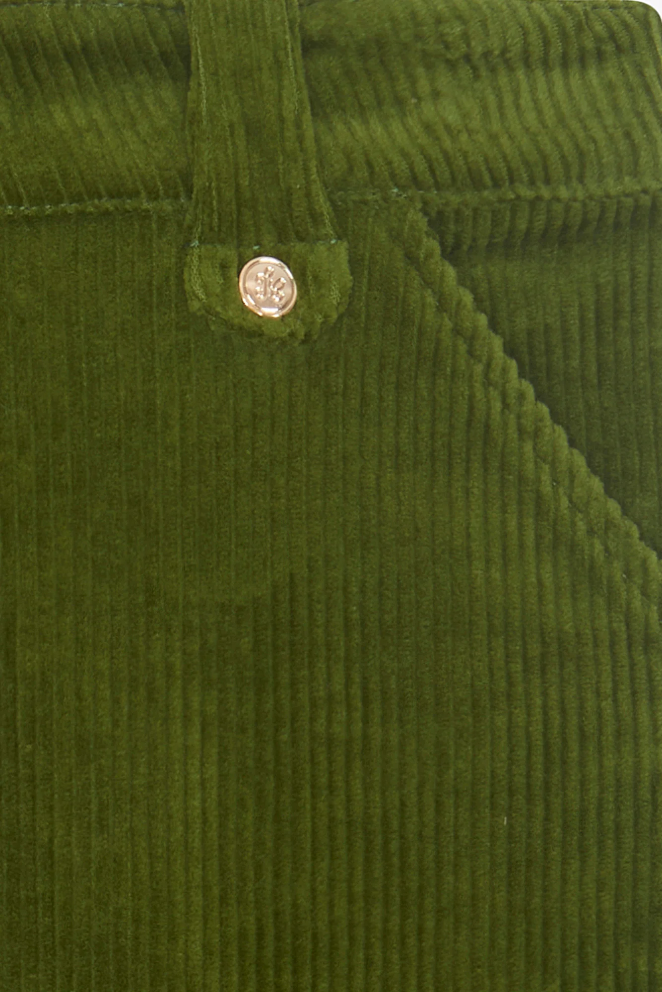 Pantalon - Olive velours côtelé - Image 6