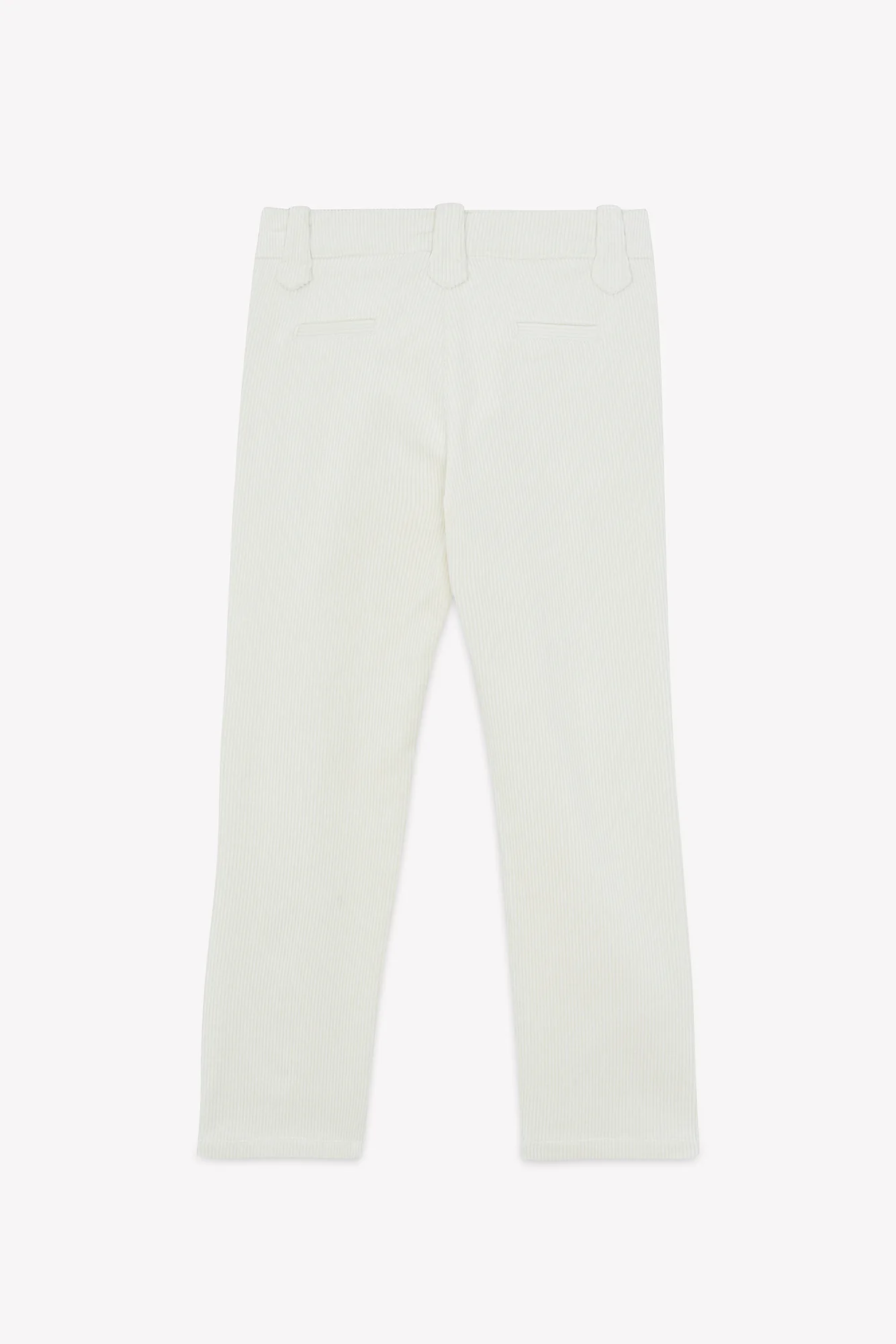Pantalon - Ecru velours côtelé - Image 5