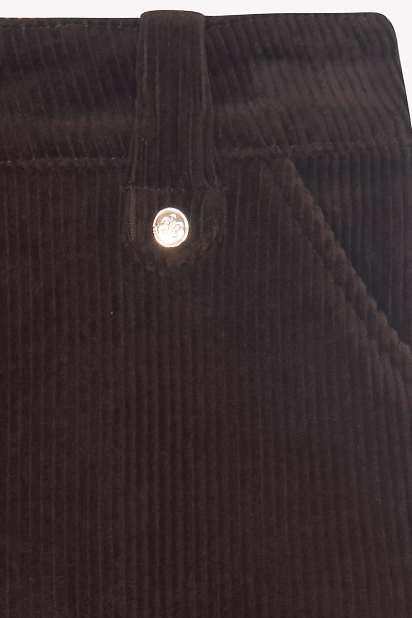 Pantalon - Brun velours côtelé - Image 6