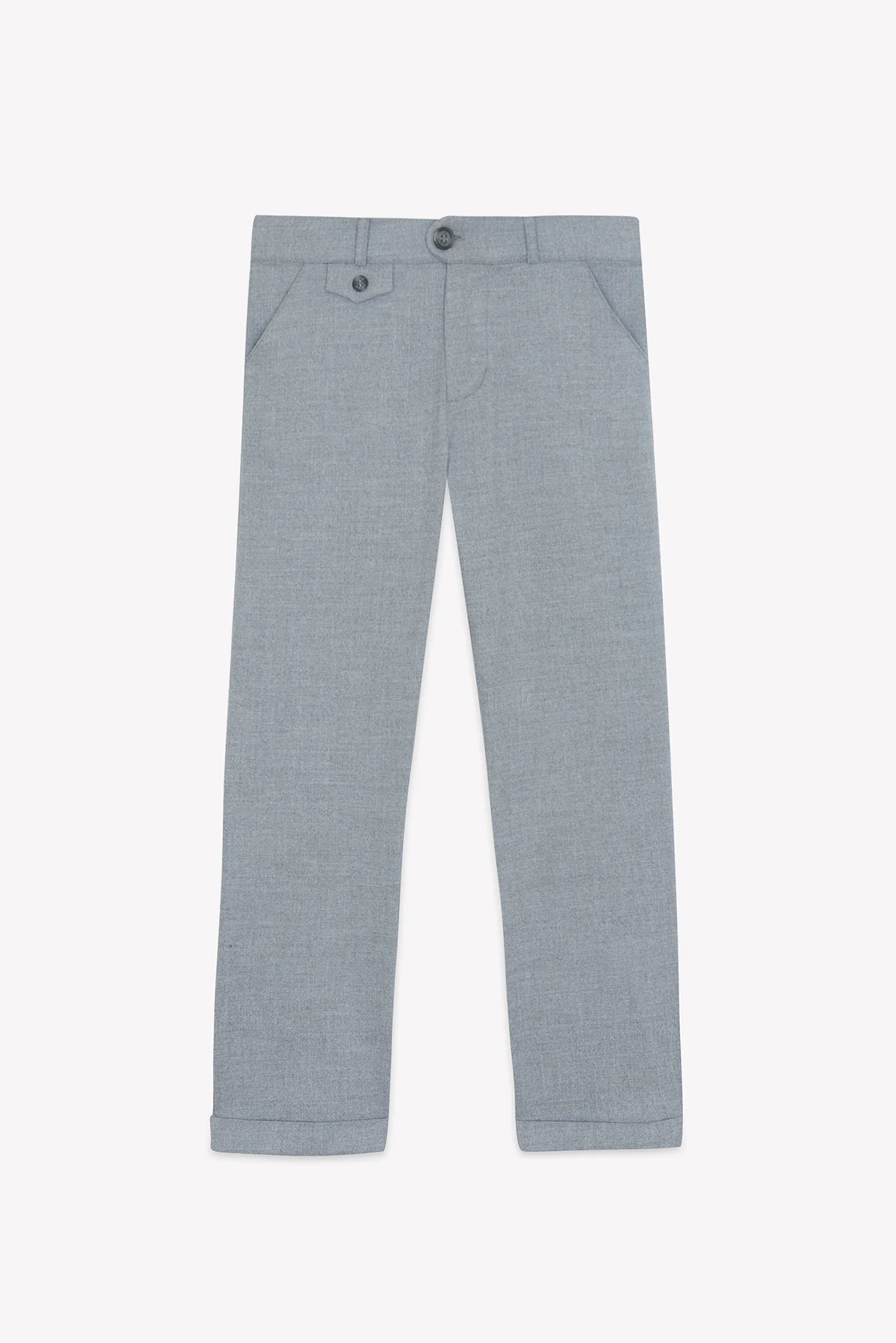 Pantalon - Gris moyen pinces - Image 3