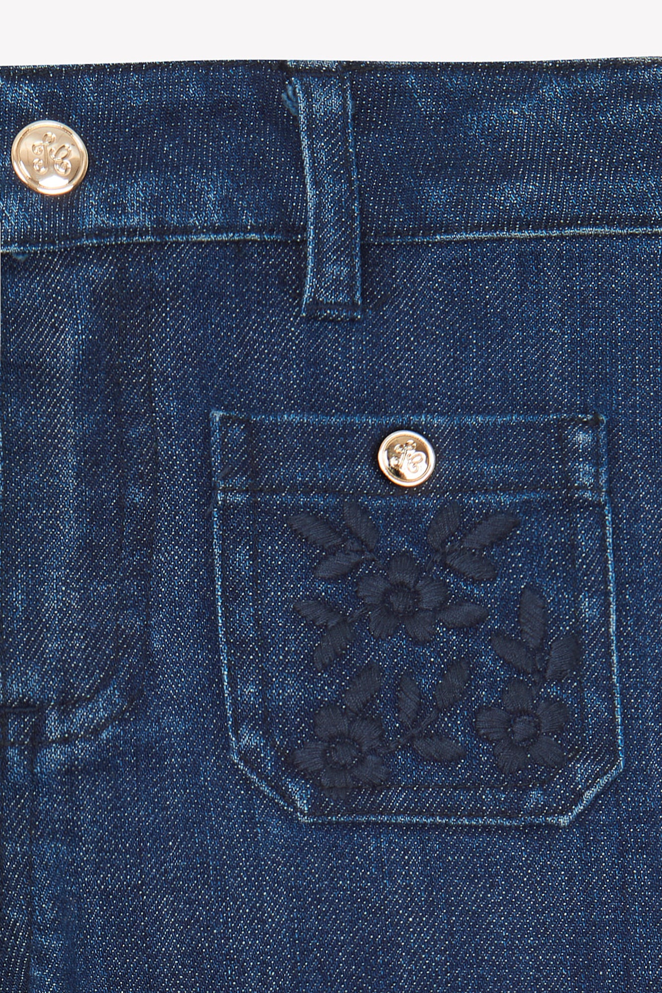 Jean - Denim coton broderie - Image 3