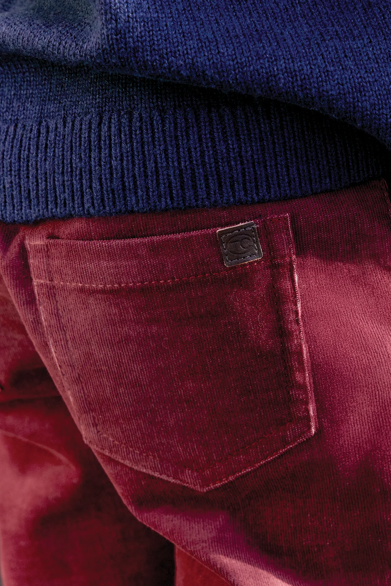 Pantalon - Bordeaux coton - Image 2