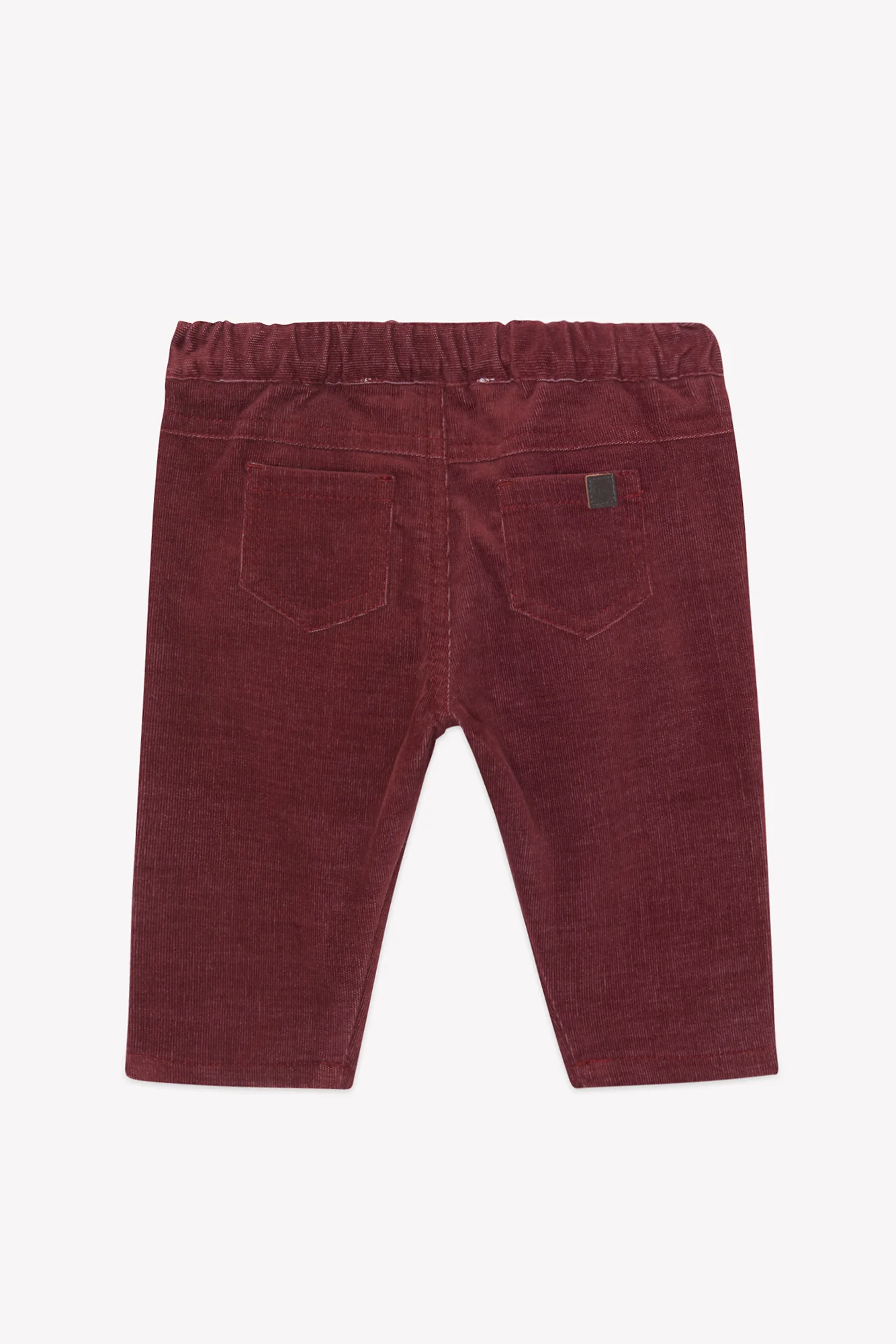 Pantalon - Bordeaux velours côtelé - Image 6