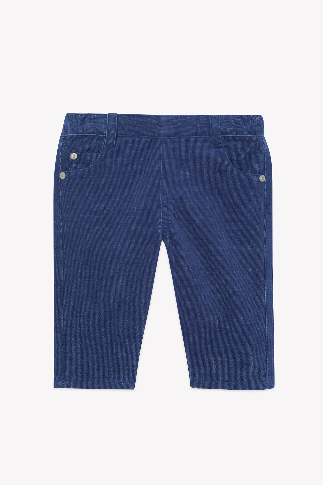 Pantalon - Indigo velours côtelé - Image 2