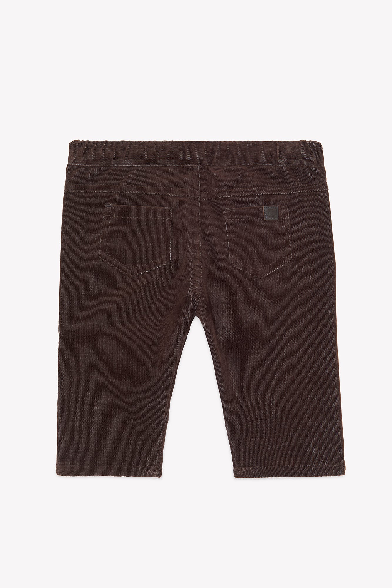Pantalon - Chocolat velours côtelé - Image 2
