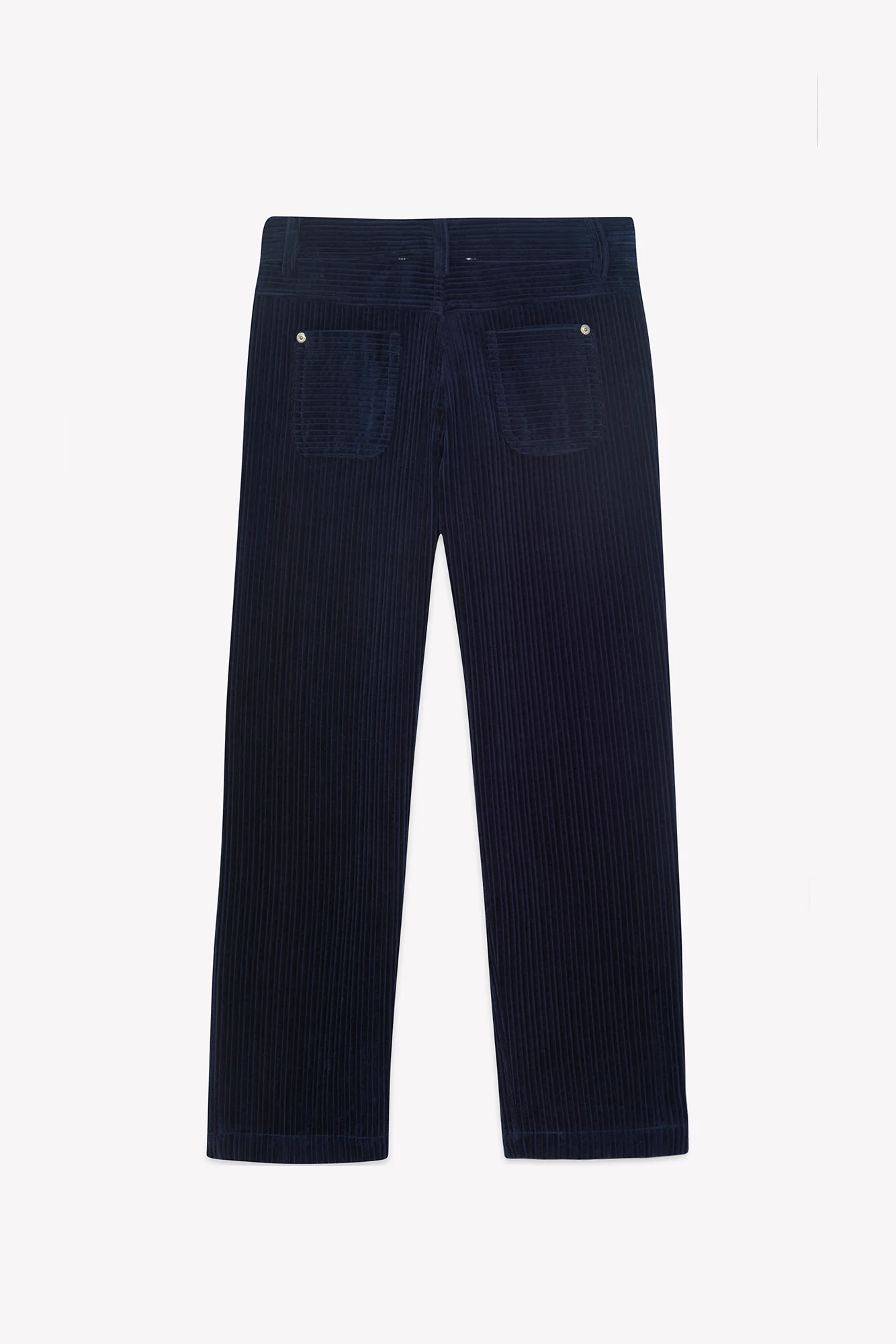 Pantalon - Marine velours côtelé - Image 5
