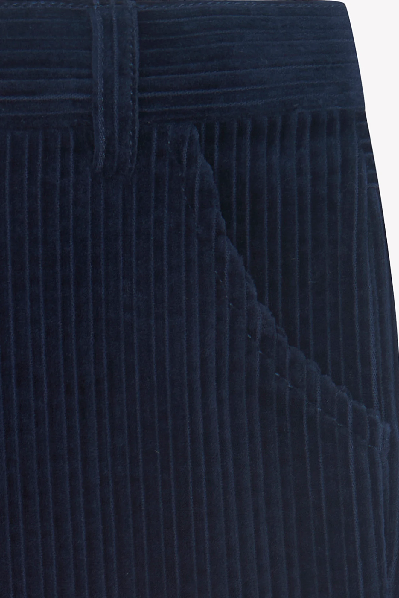 Pantalon - Marine velours côtelé - Image 6