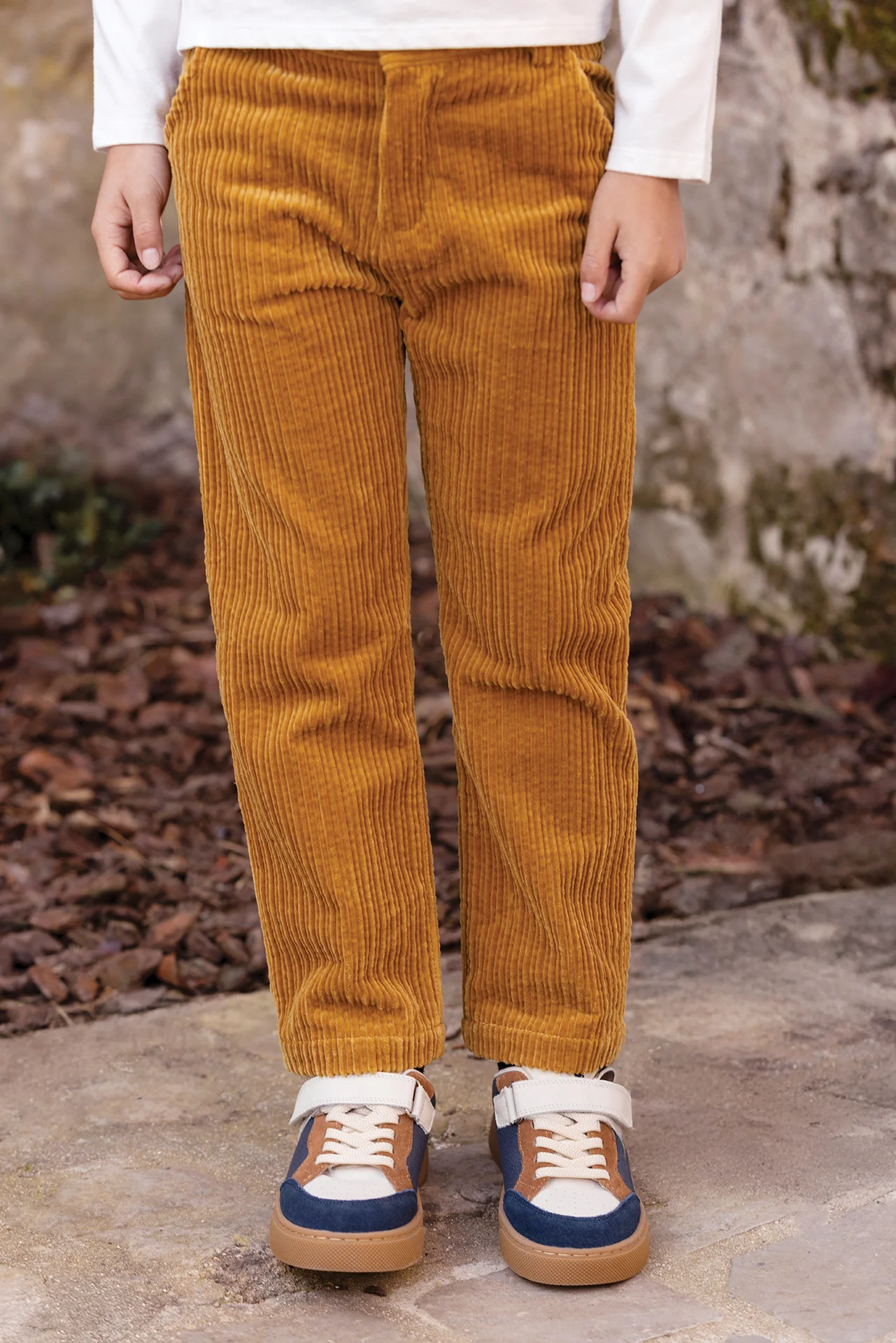 Pantalon - Jaune Moutarde velours côtelé