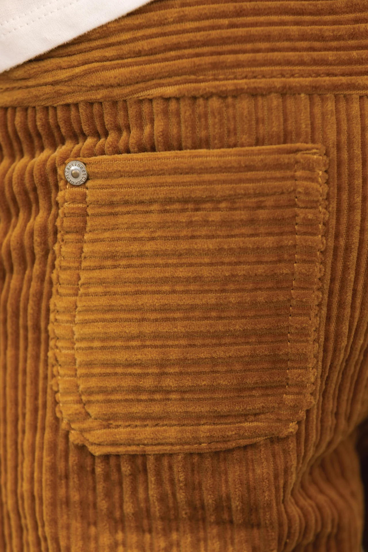 Pantalon - Jaune Moutarde velours côtelé - Image 3