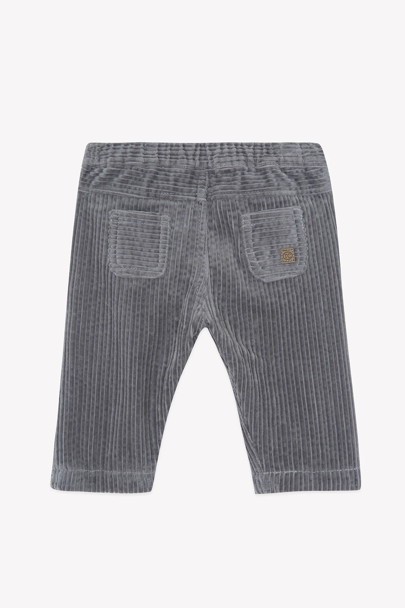 Pantalon - Gris chiné velours côtelé - Image 4