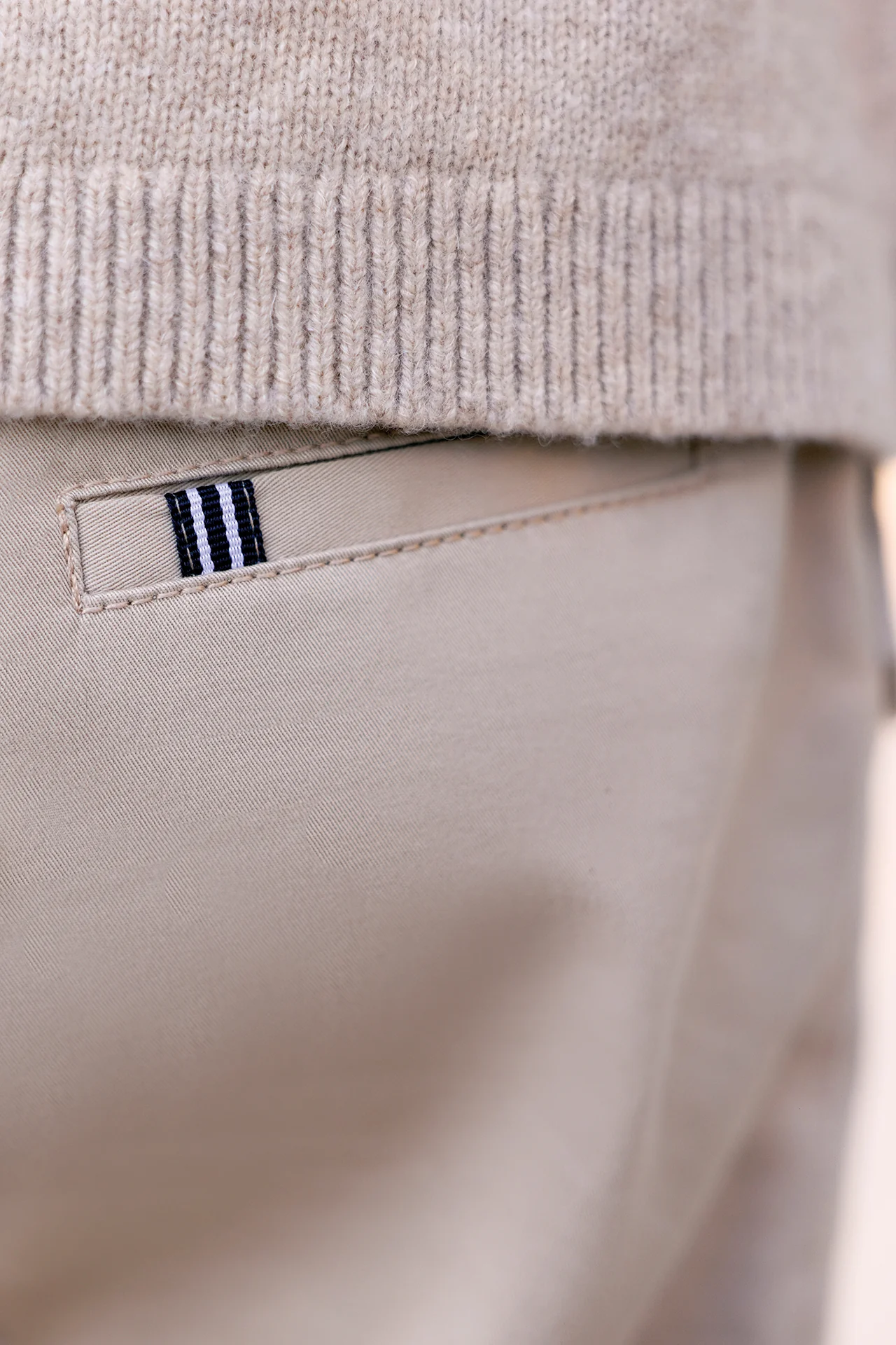 Pantalon - Sable coton liseré ceinture - Image 2