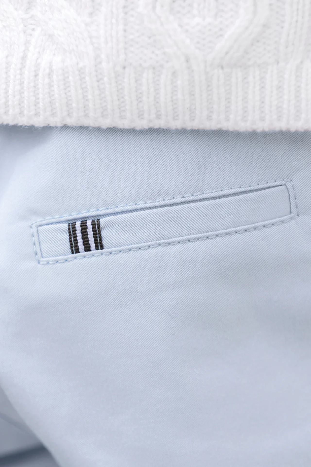 Pantalon - Bleu Horizon liseré ceinture - Image 2