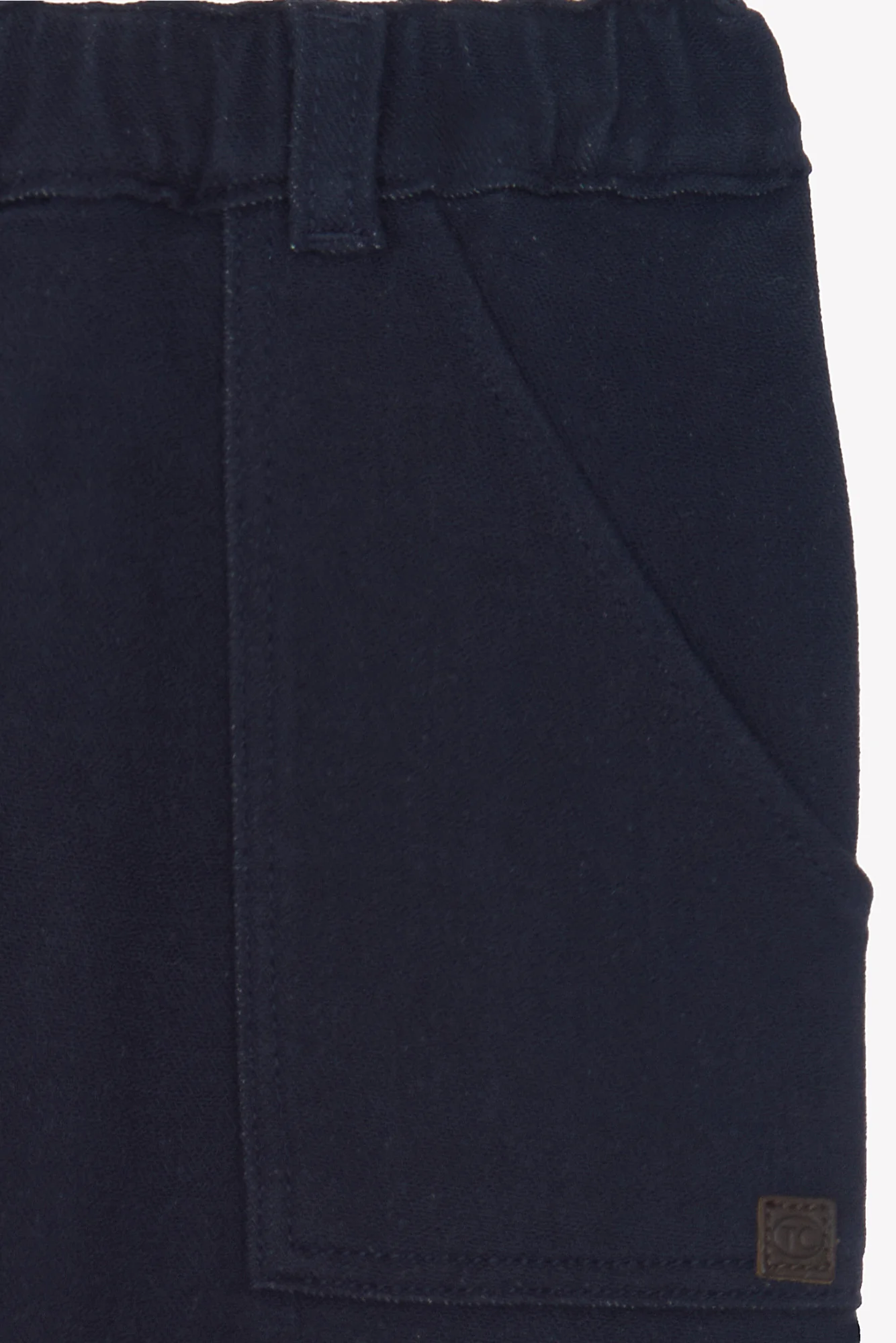 Pantalon - Marine coton élastique - Image 5
