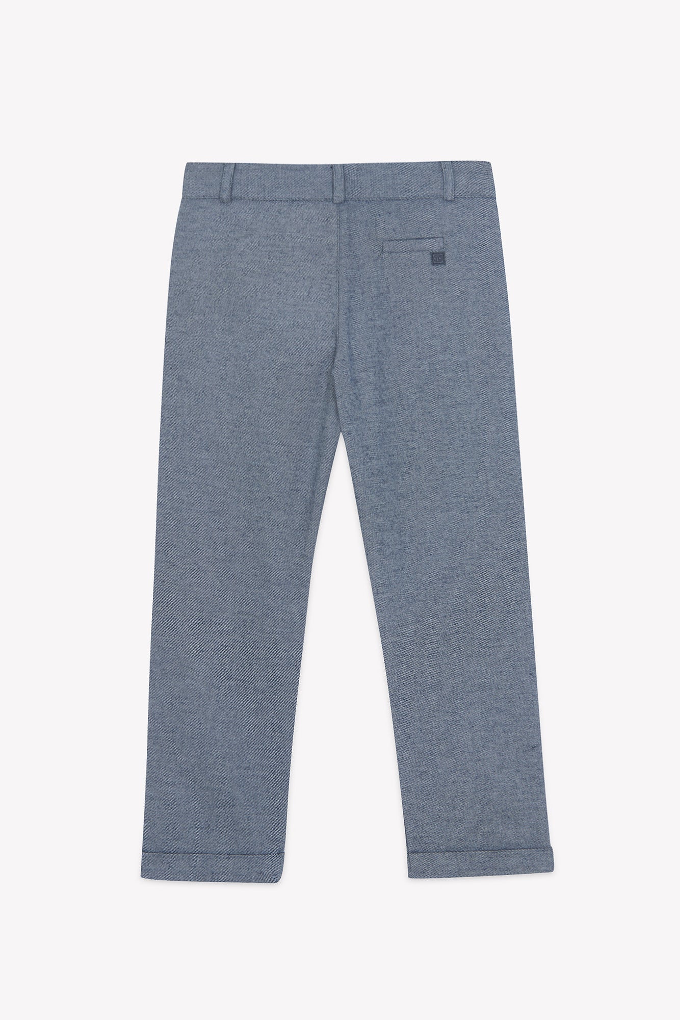 Pantalon - Marine coton plis - Image 5