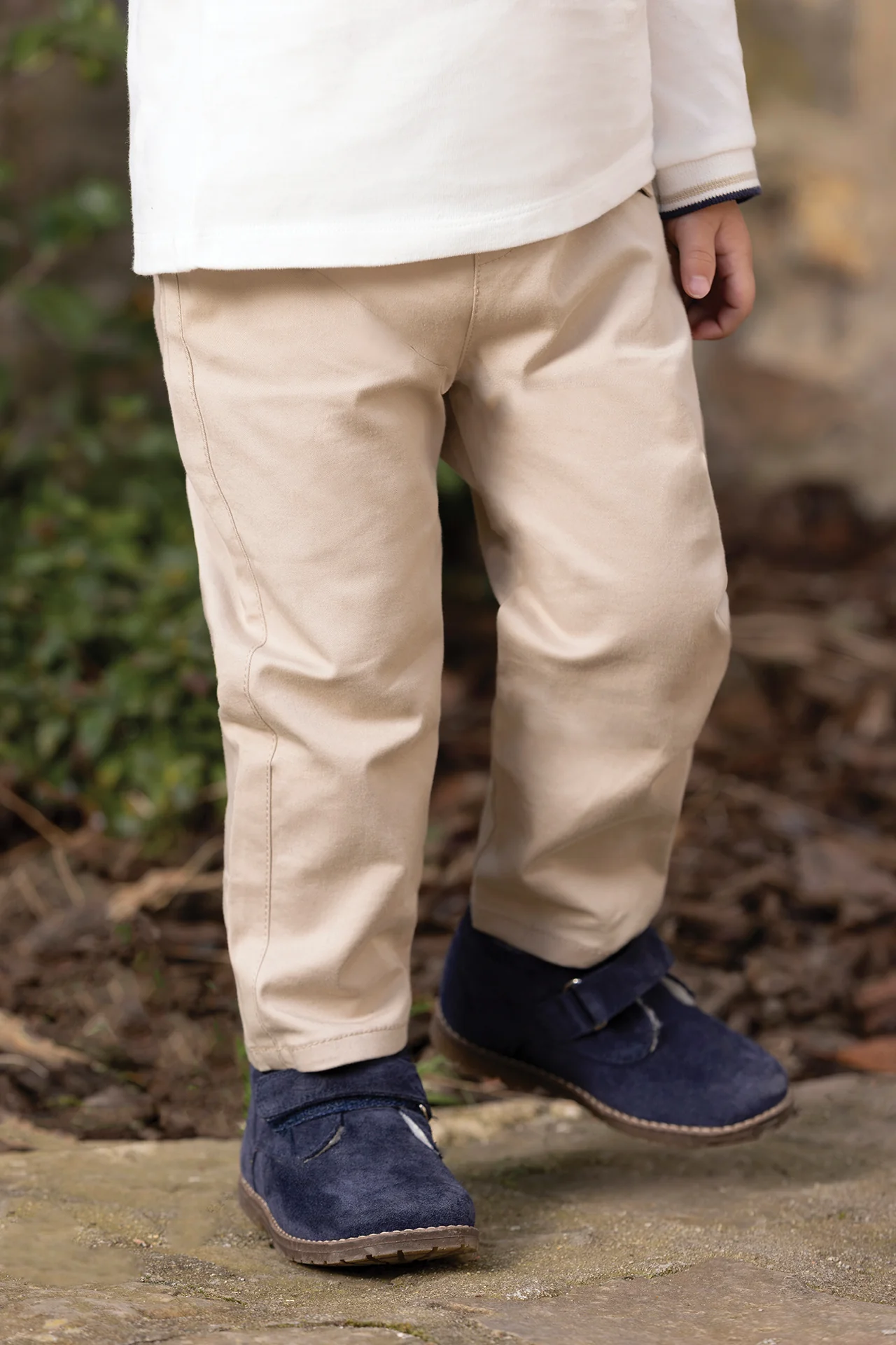 Pantalon - Sable coton liseré - Image 2
